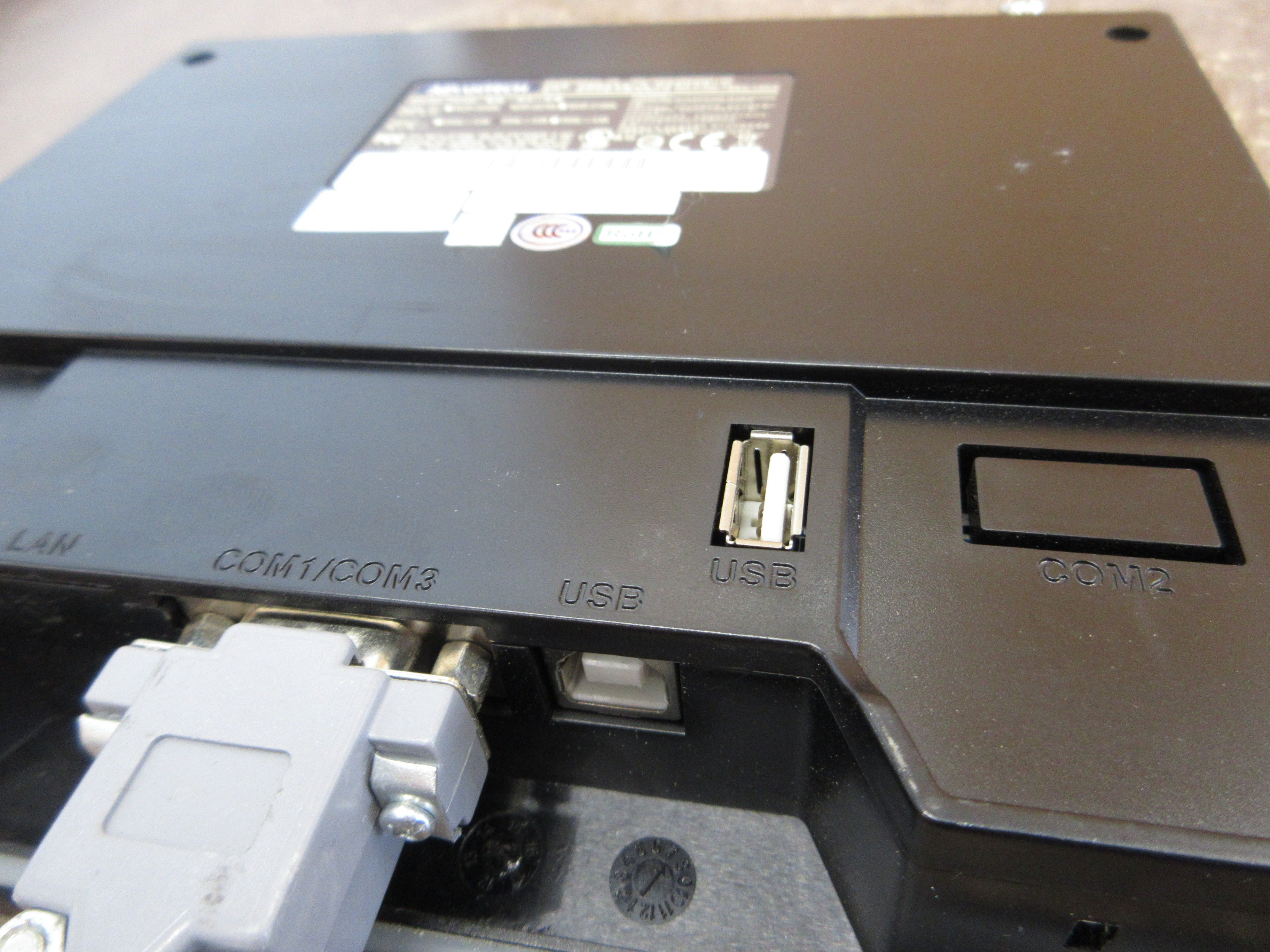 Advantech Operator Panel WOP-2070K-S1AE 24VDC 0.6A (2) Mounts Used