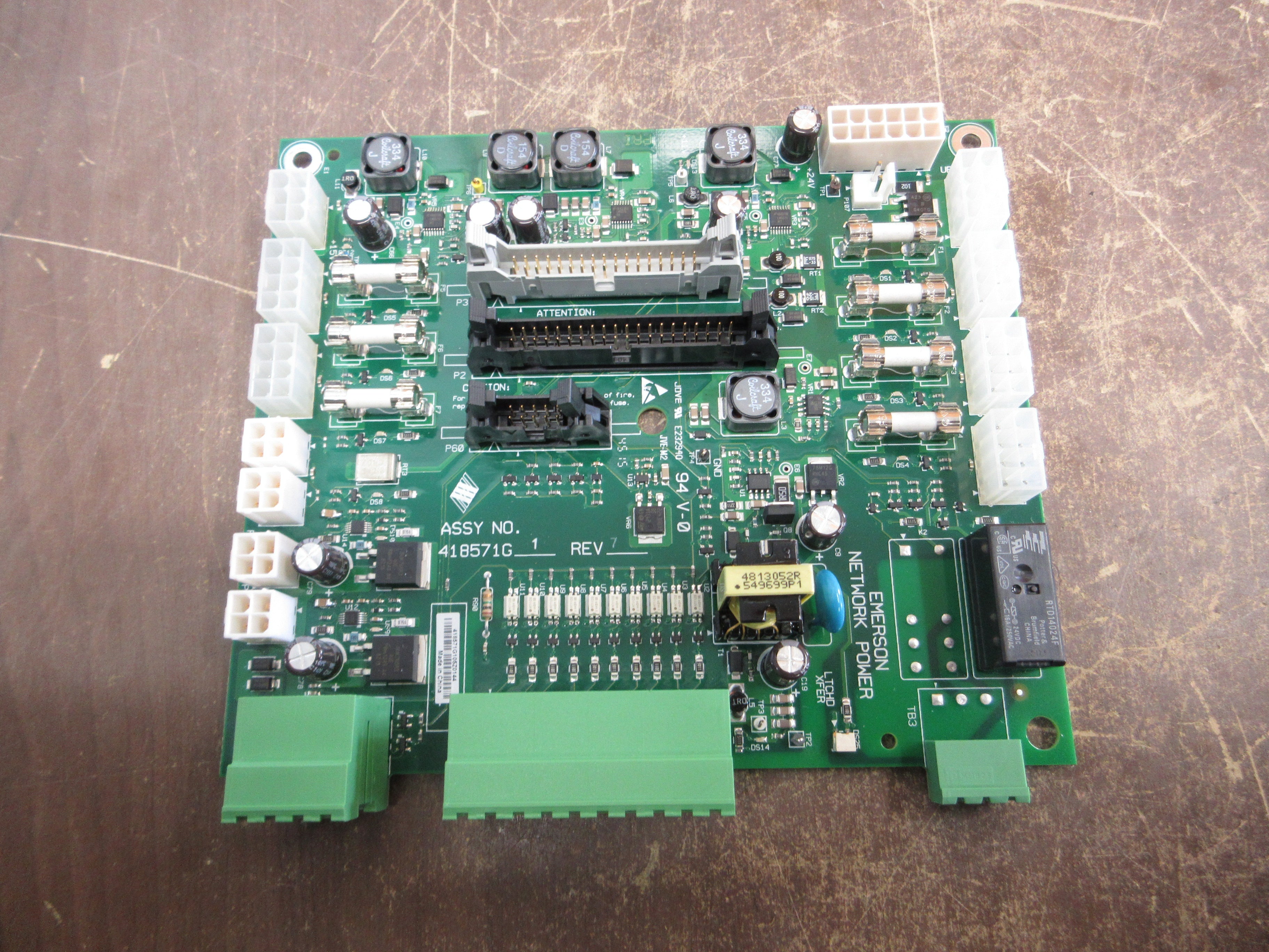 Emerson Liebert PWA Power Supply Connect Board 418571G1 Rev. 7 *No Box*