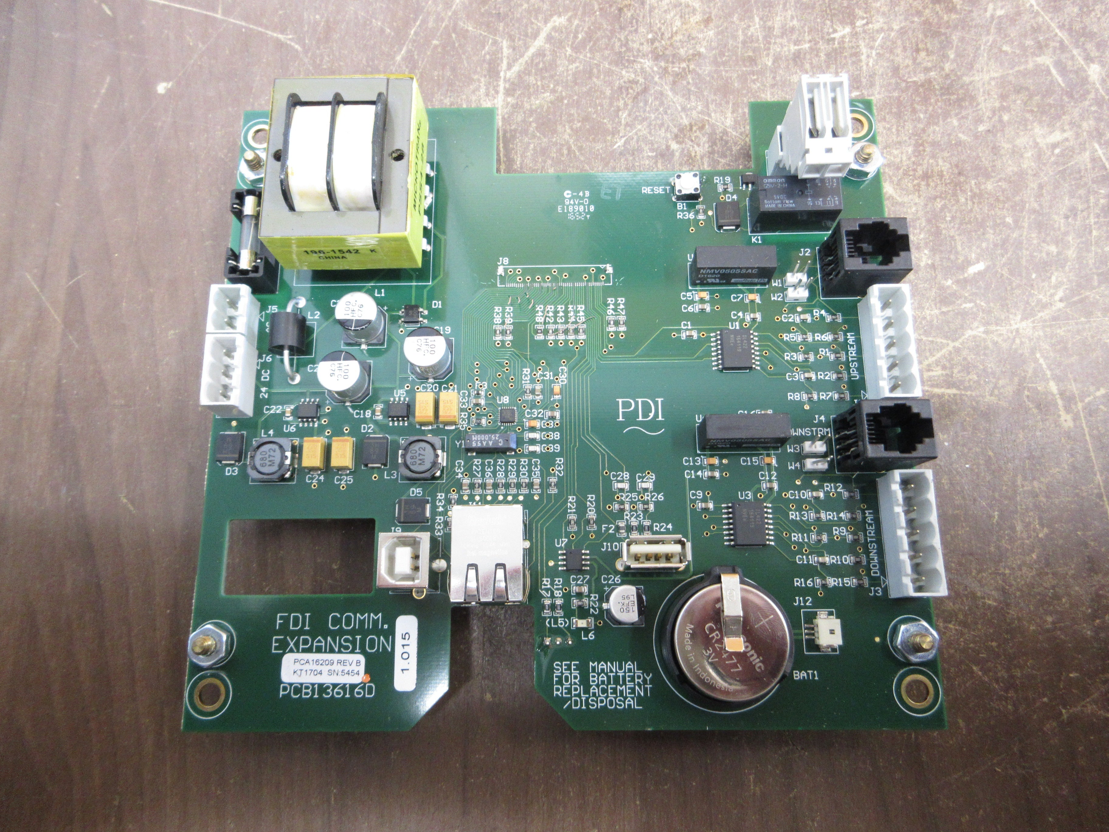 FDI Comm. Expansion Module PCB13616D *No Display Connector* Used