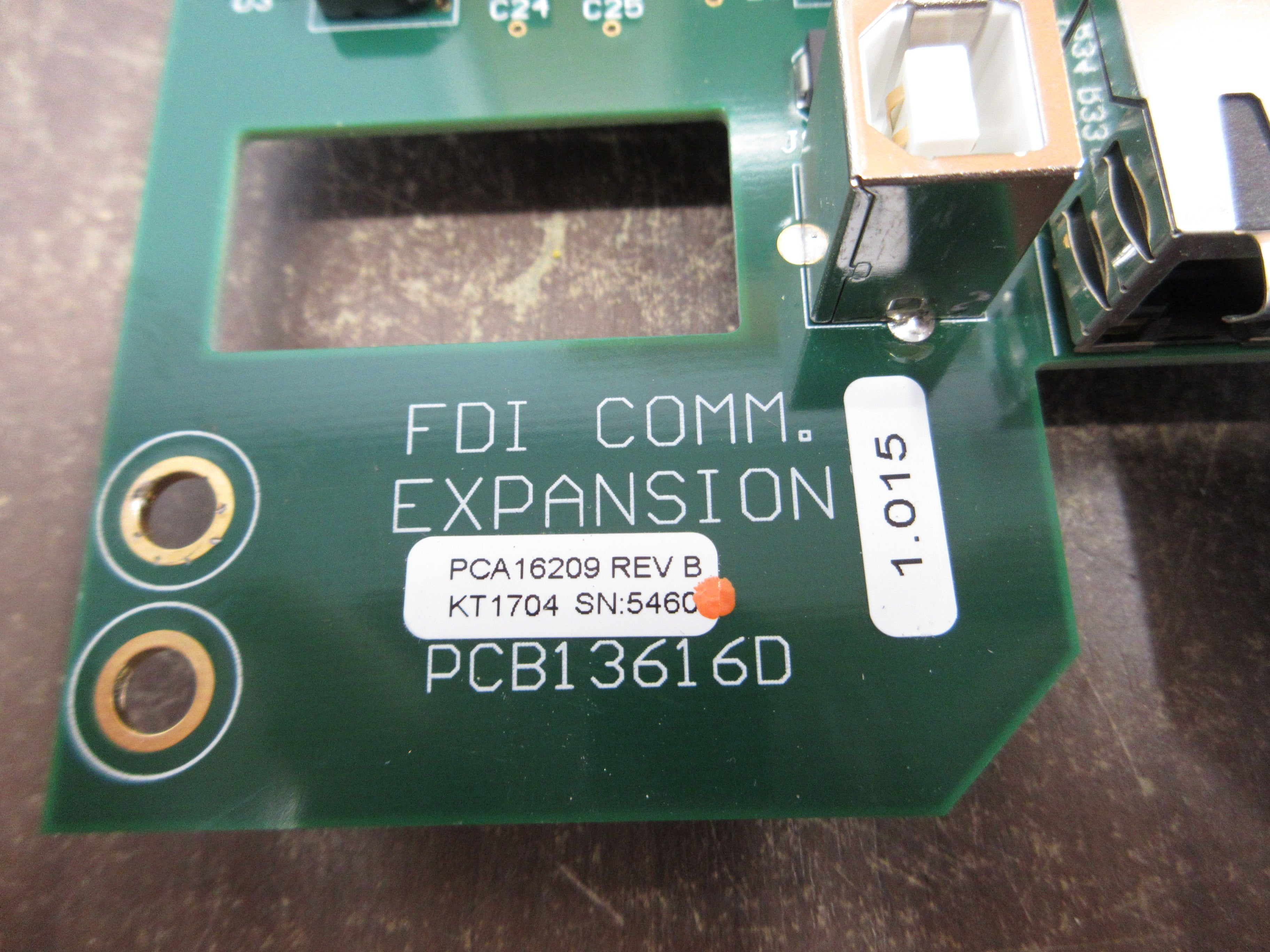 FDI Comm. Expansion Module PCB13616D Used
