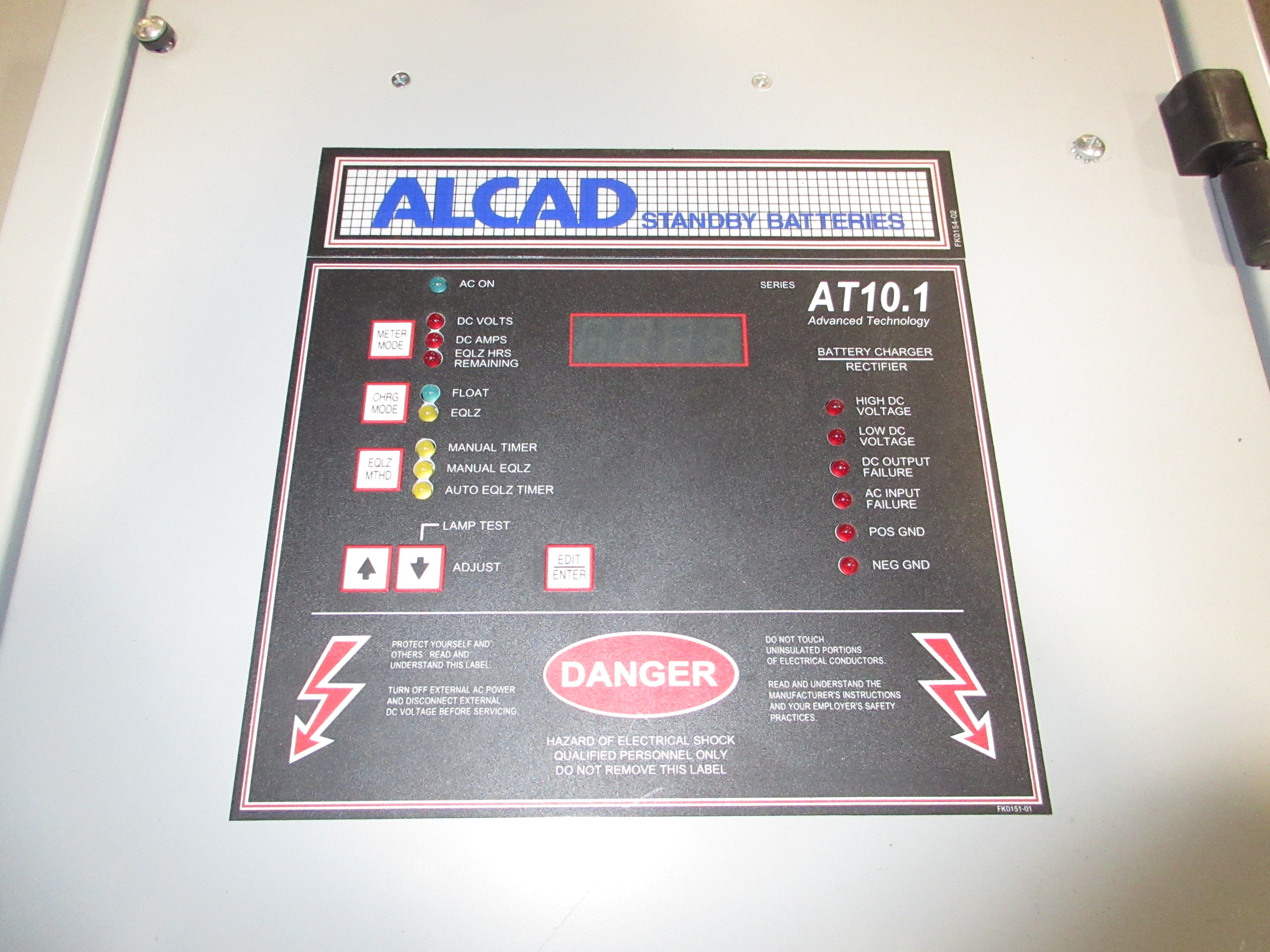 Alcad Series AT10.1 Battery Charger/Rectifier AT10-024-040-120-011013000 Used