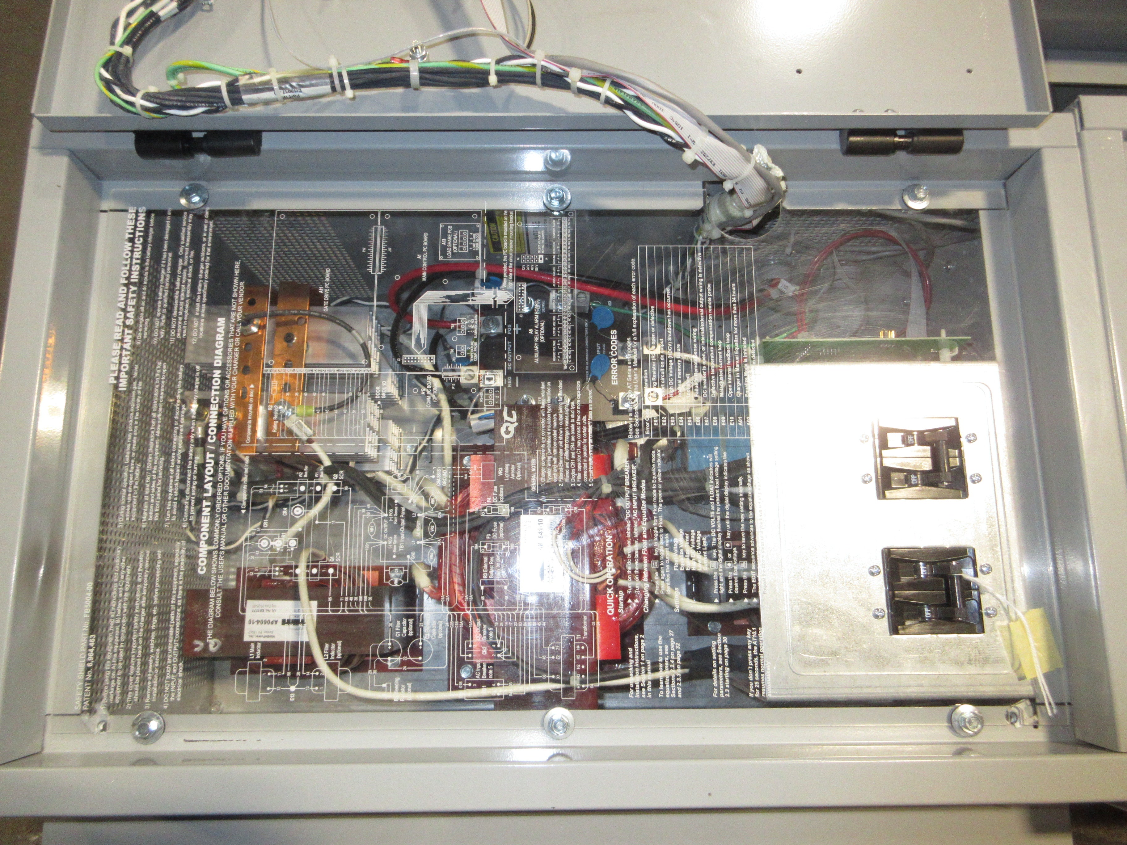 Alcad Series AT10.1 Battery Charger/Rectifier AT10-024-040-120-011013000 Used