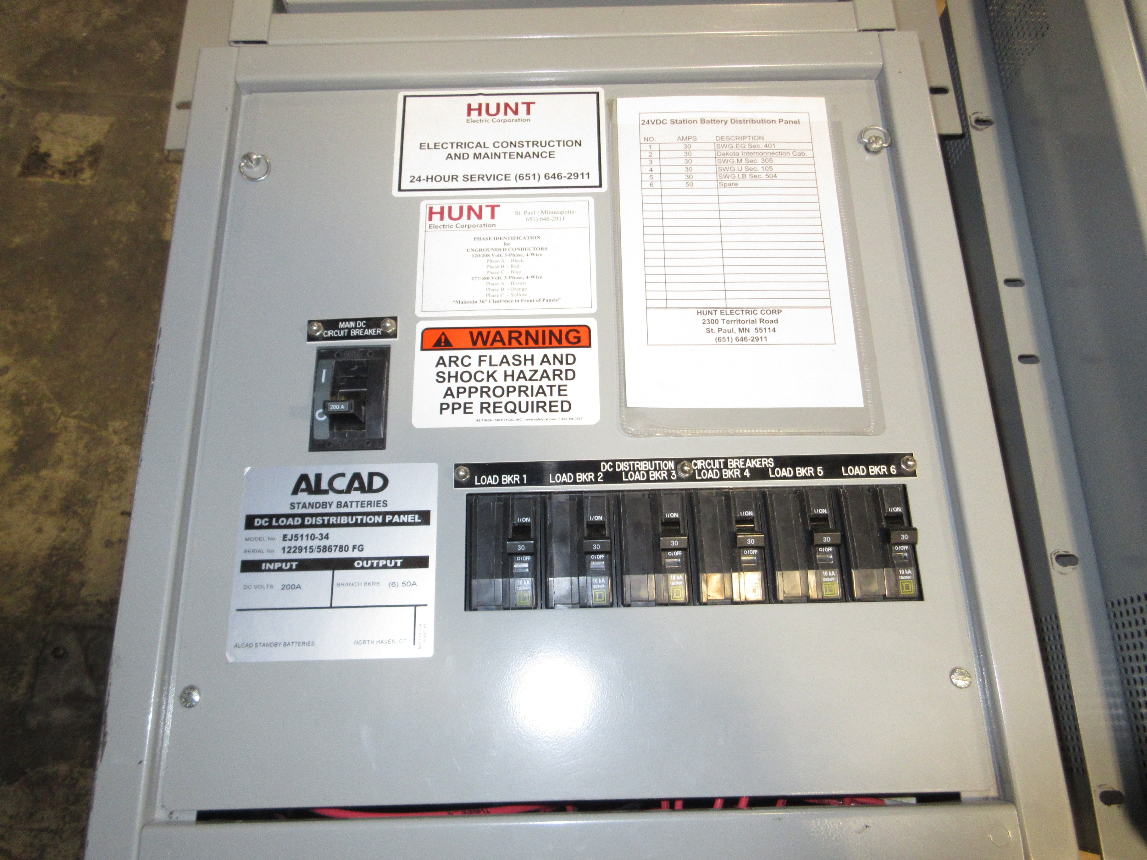 Alcad Series AT10.1 Battery Charger/Rectifier AT10-024-040-120-011013000 Used