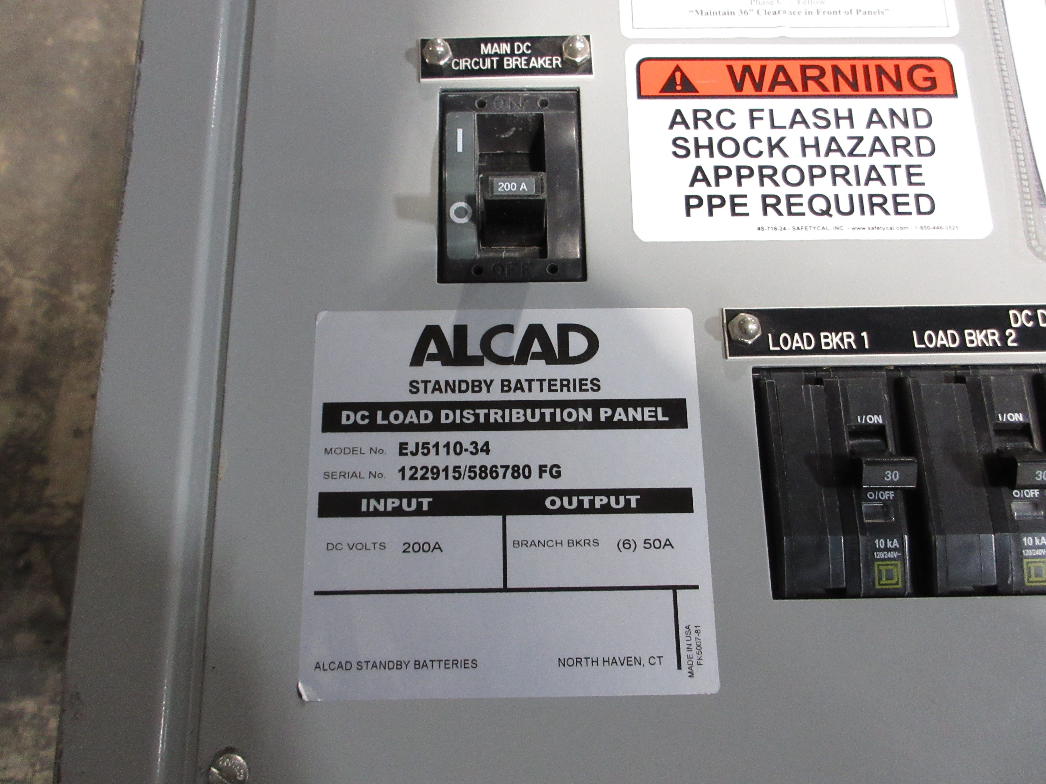 Alcad Series AT10.1 Battery Charger/Rectifier AT10-024-040-120-011013000 Used