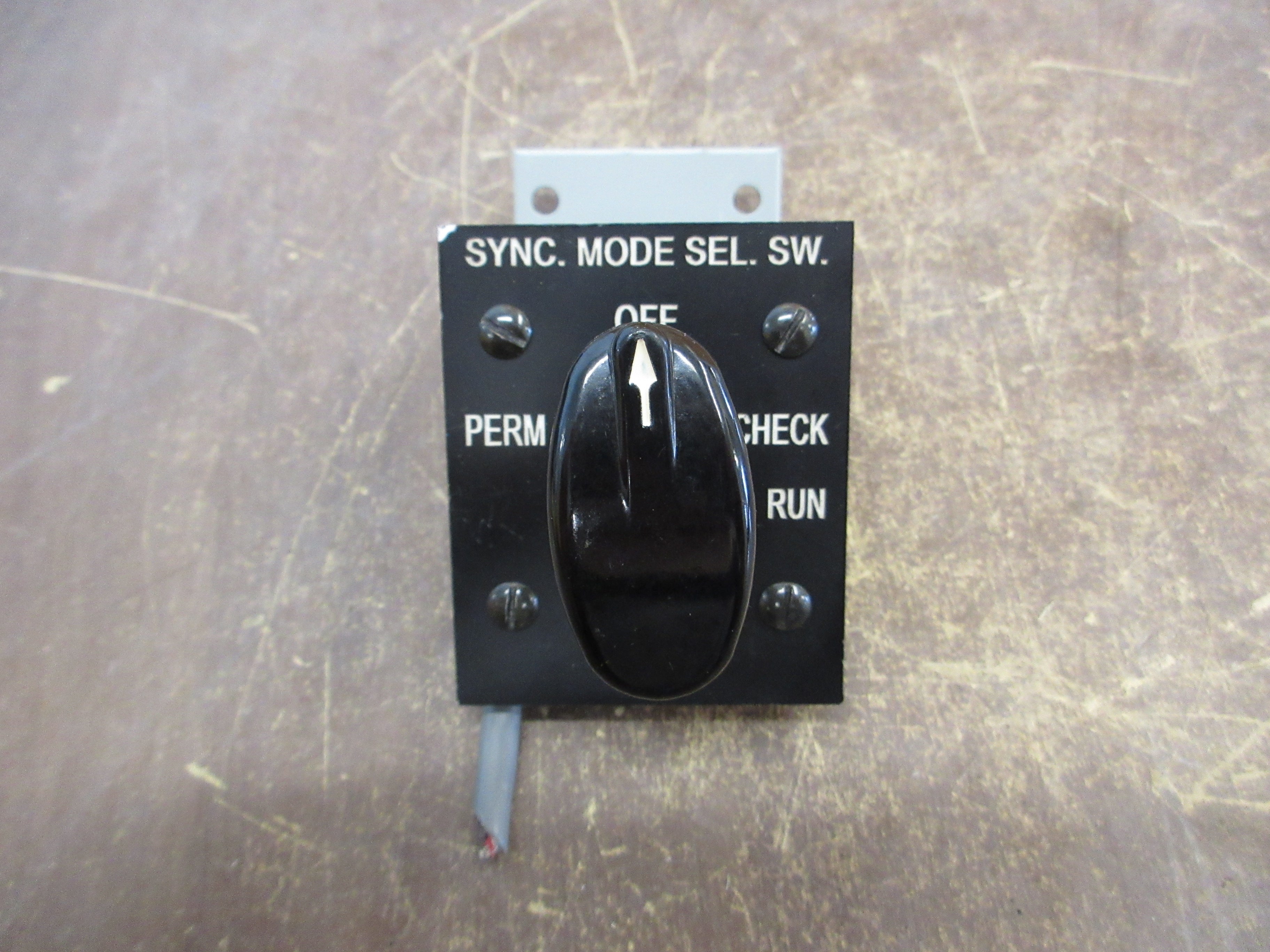 Electroswitch Sync. Mode Selector Rotary Switch 31301B Used