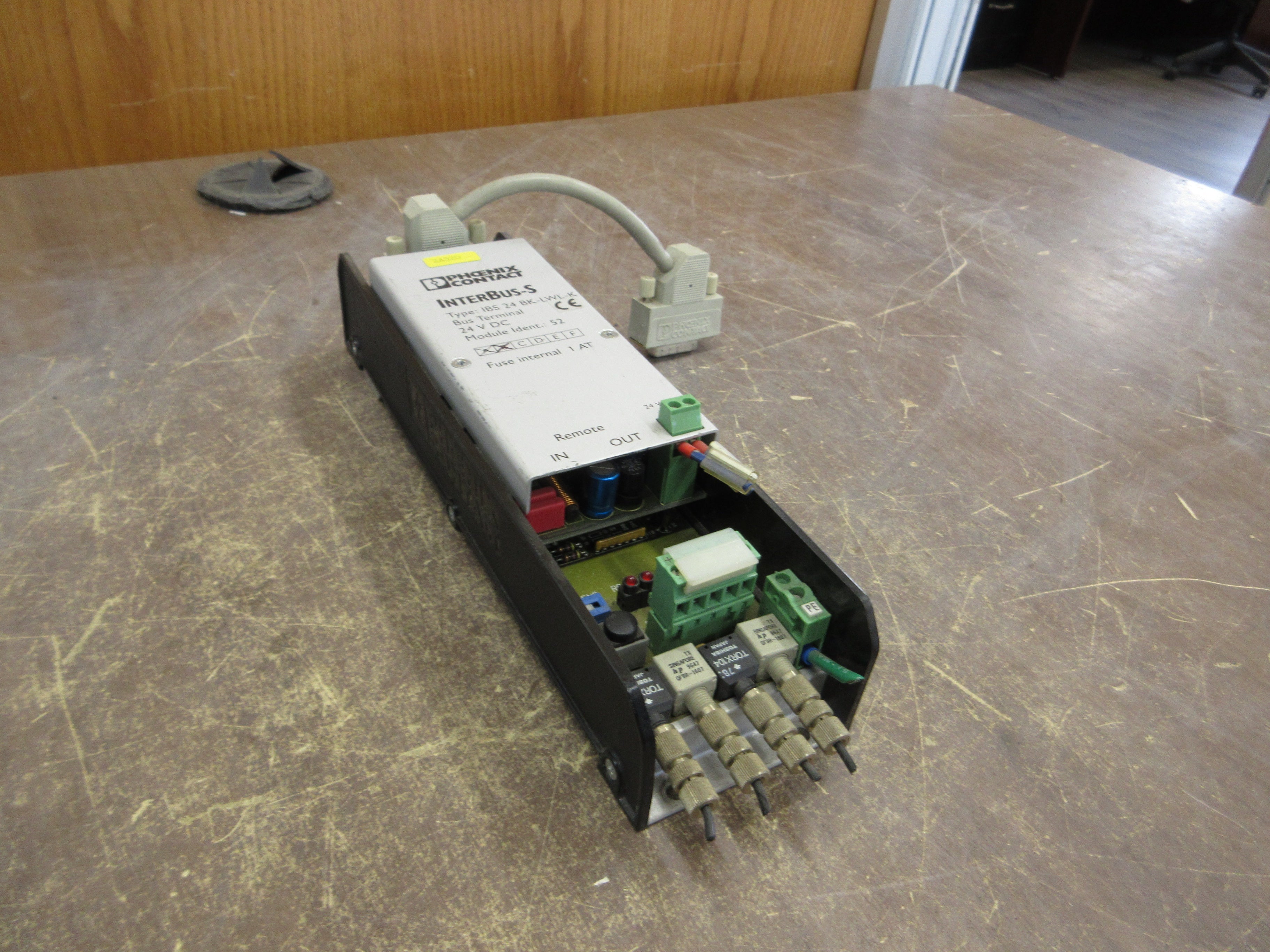 Phoenix Contact InterBus-S Bus Terminal IBS 24 BK-LWL-K 24VDC Used