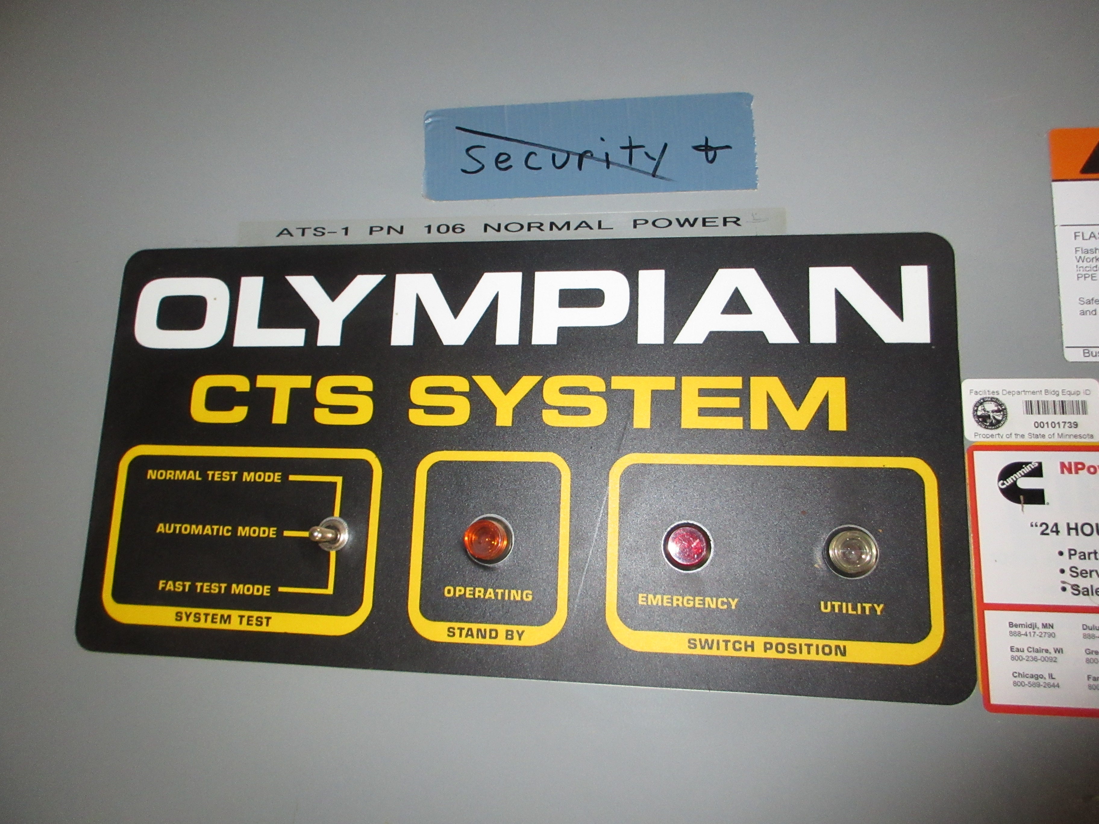 Generac Olympian CTS System Automatic Transfer Switch 00685-0 420A 120/208V Used