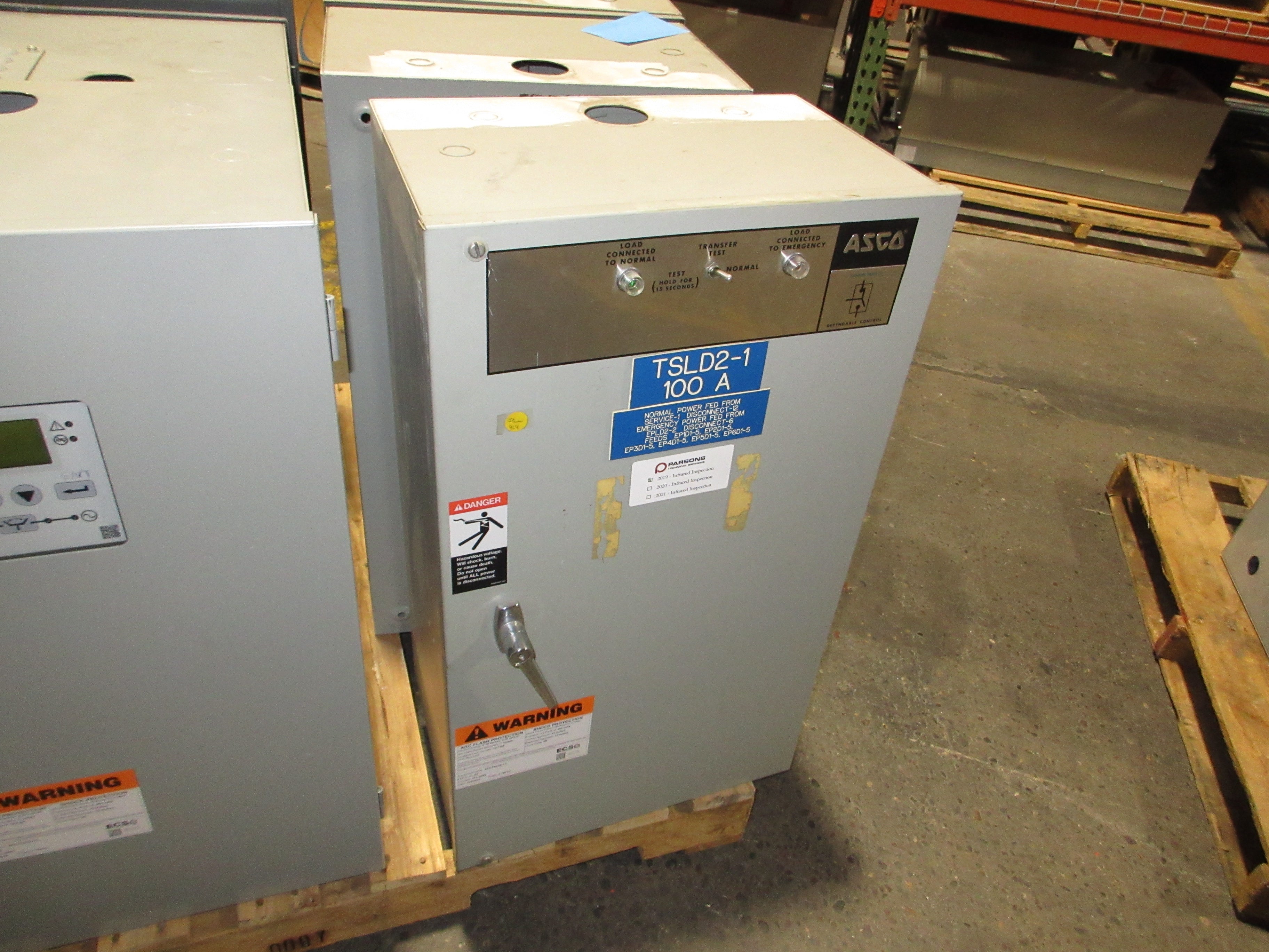 Asco Series 940 Automatic Transfer Switch B940310097XC 100A 480Y/277V 3Ph 60Hz