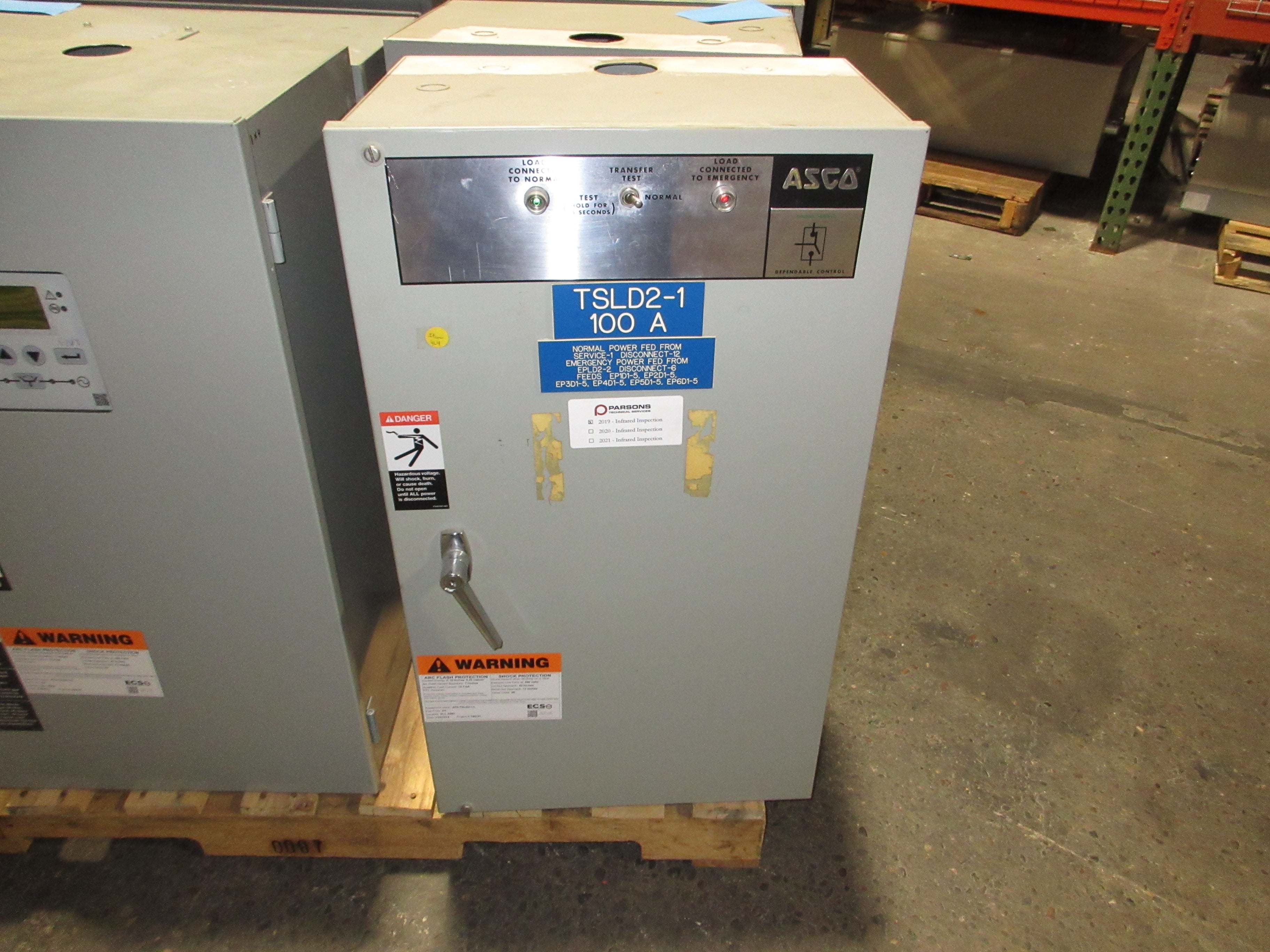 Asco Series 940 Automatic Transfer Switch B940310097XC 100A 480Y/277V 3Ph 60Hz