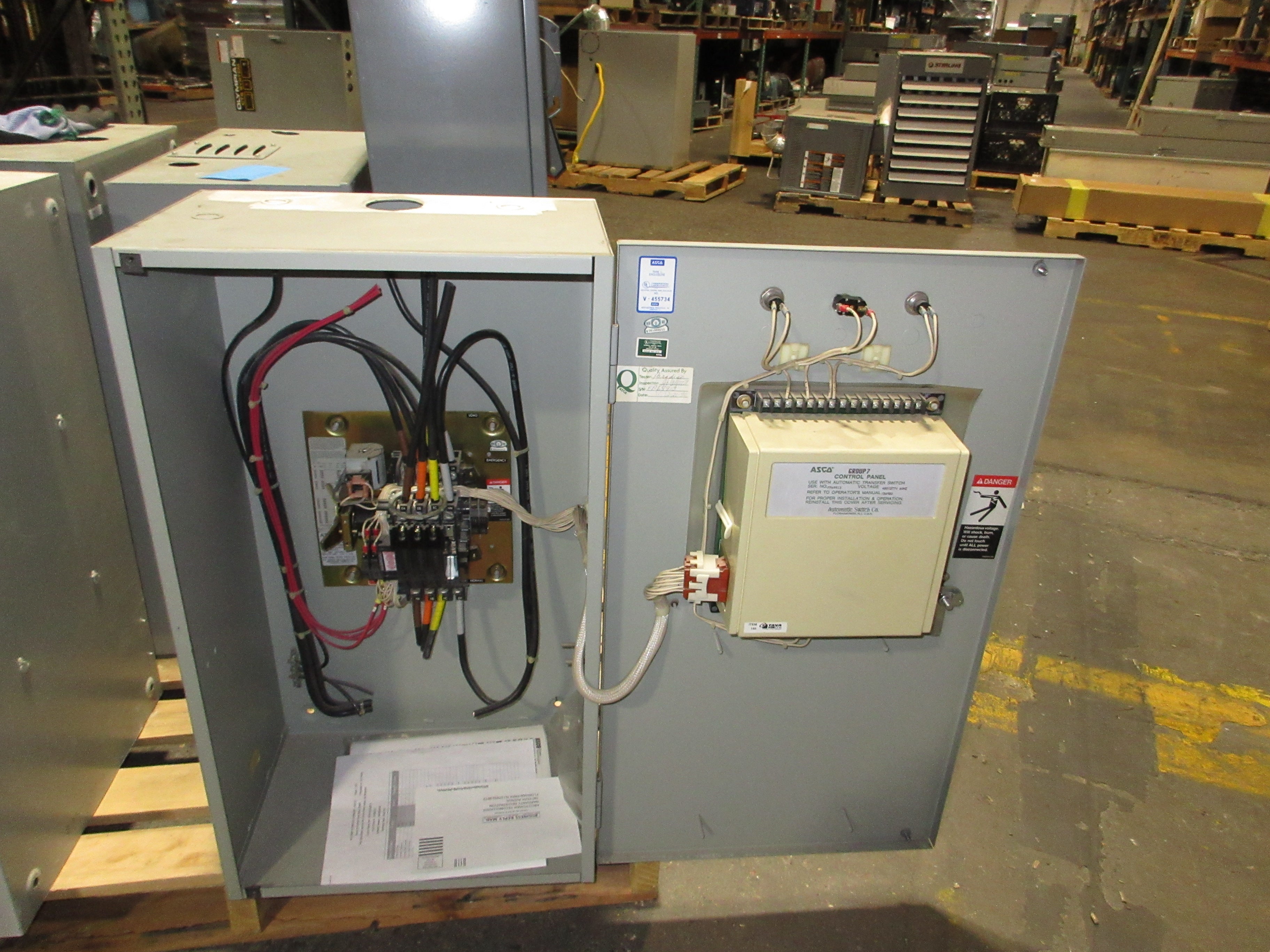 Asco Series 940 Automatic Transfer Switch B940310097XC 100A 480Y/277V 60Hz 4W