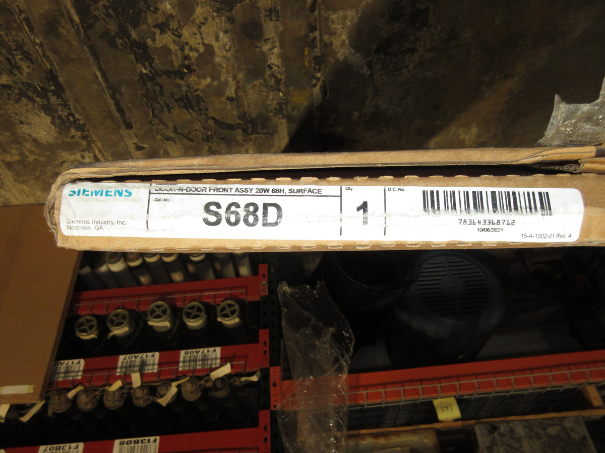 Siemens Breaker Panel Cover S68D Surface-Mount 68" New Surplus