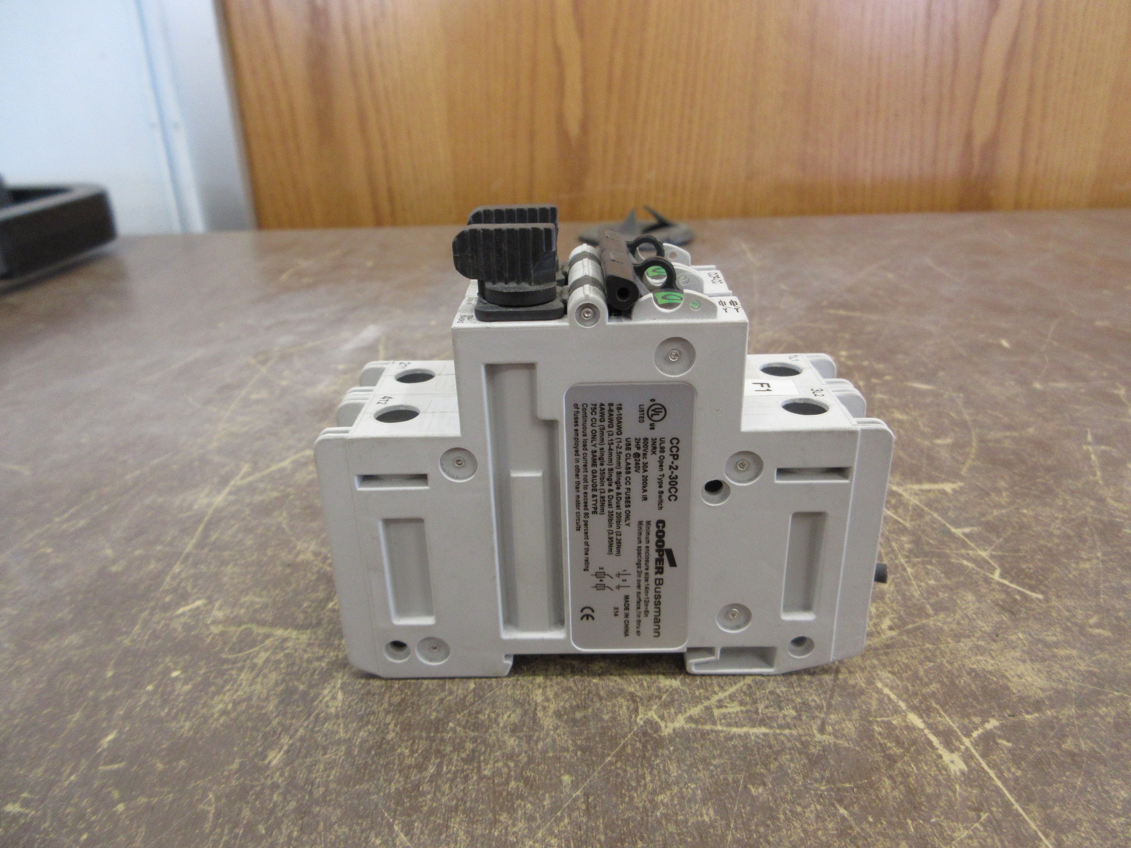 Cooper Bussmann Fusible Circuit Breaker CCP-2-30CC 30A 600V 2P Used