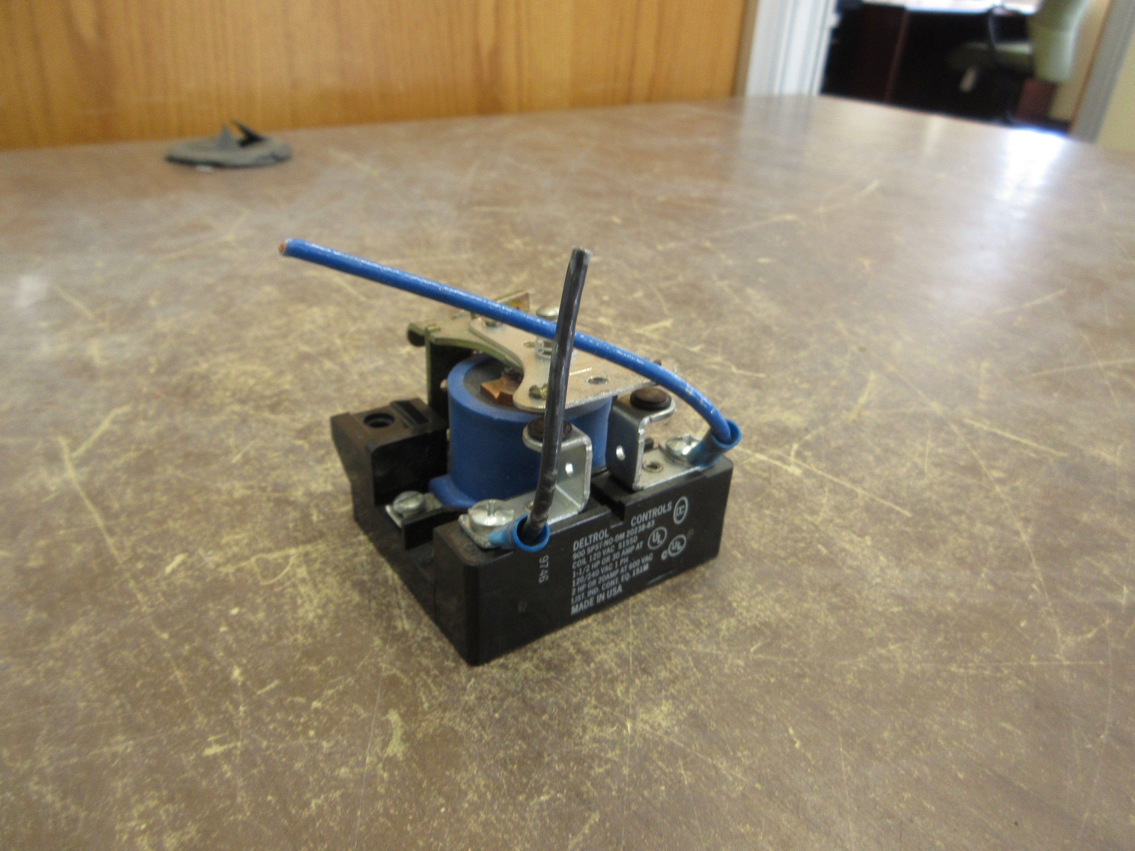 Deltrol Controls Power Relay 900 SPST-N0-DM 20238-83 120V Coil 30A/20A Used