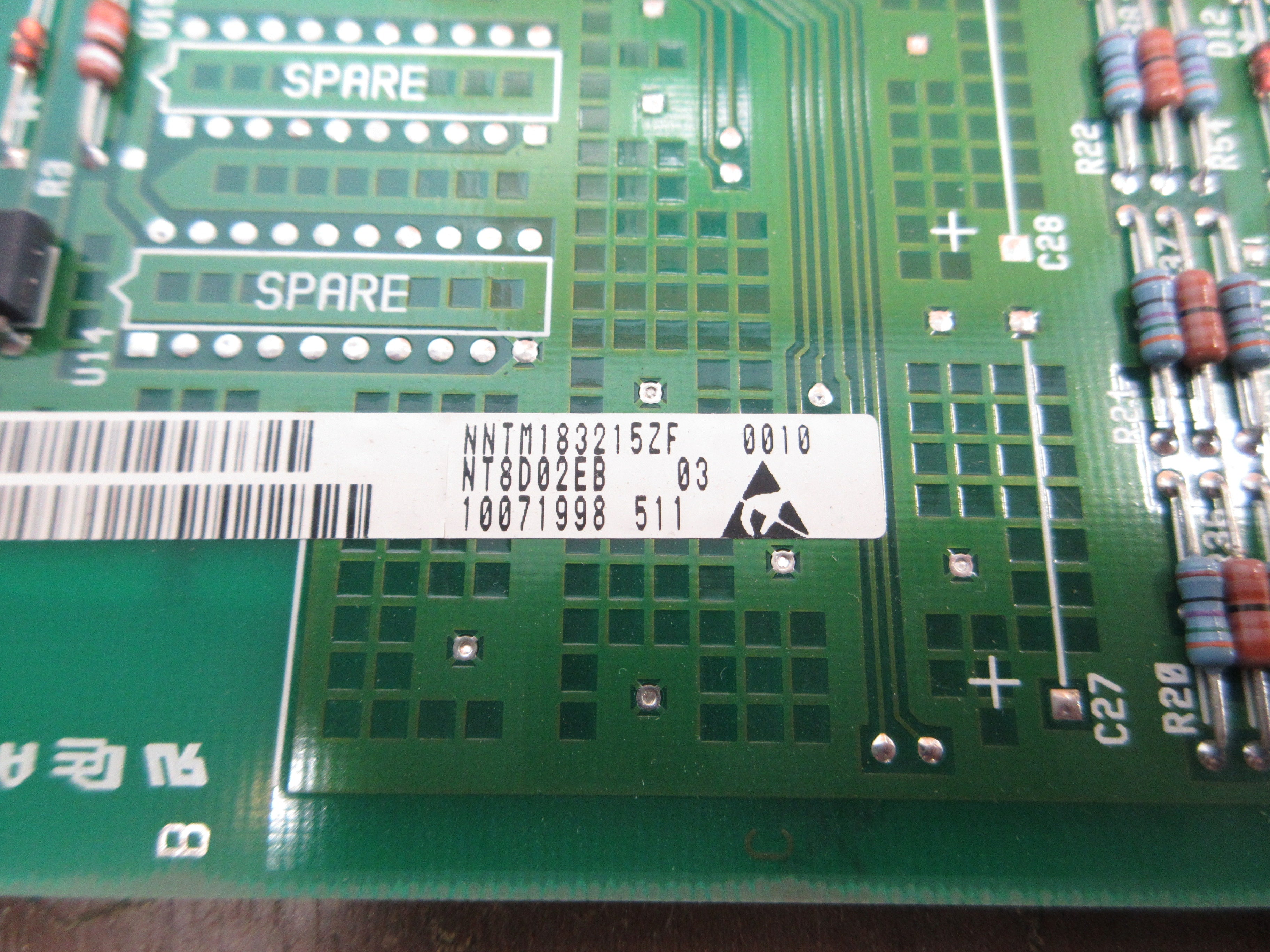 Nortel Meridian 32-Voice Gateway Media Card NTVQ01BB RIse 13 Used