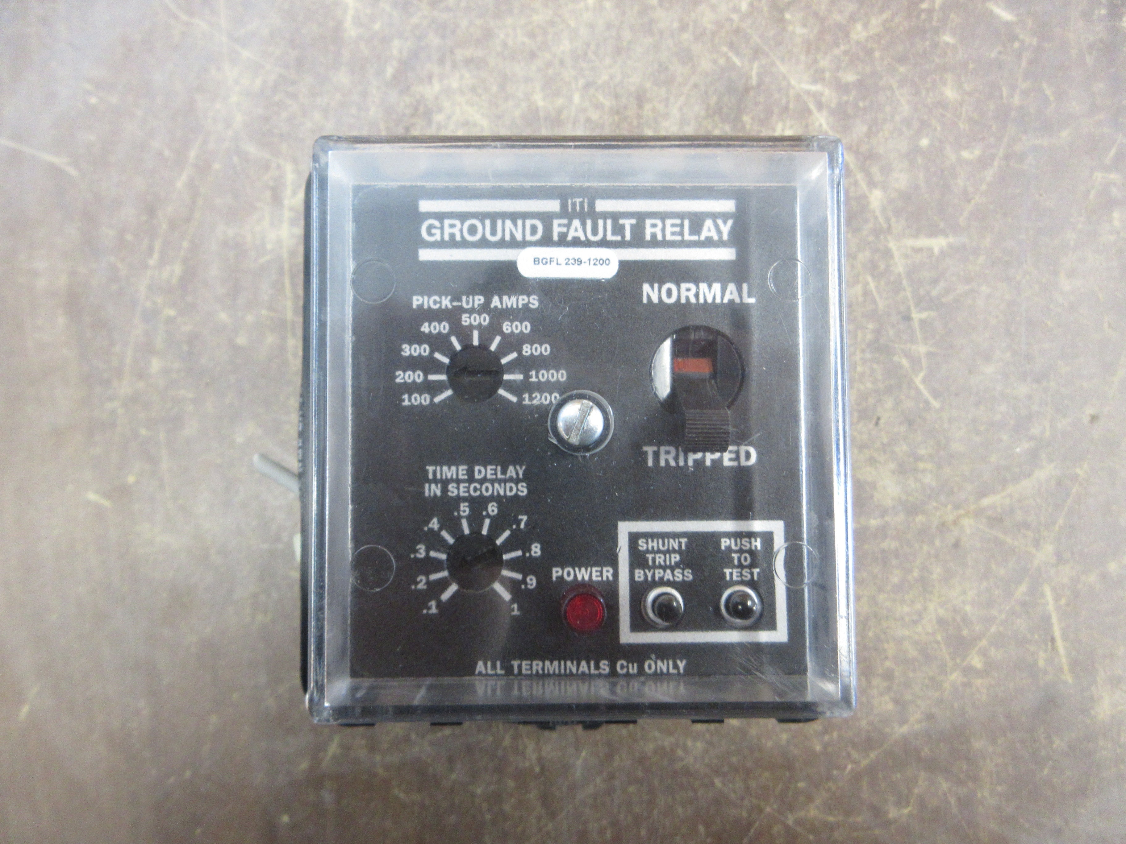 Instrument Transformers Ground Fault Relay BGFL 239-1200 *Broken Insulator* Used