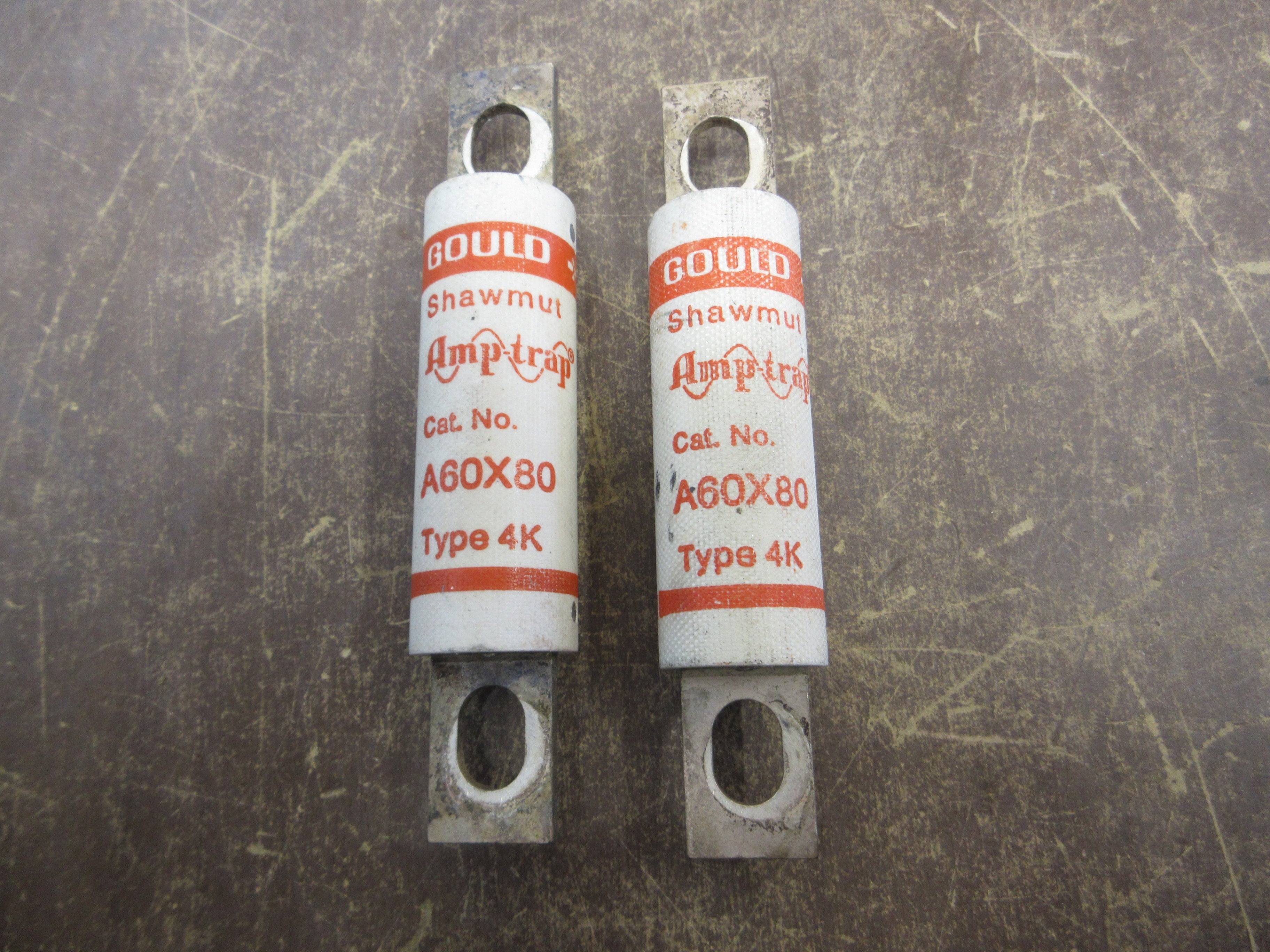 Gould Shawmut Amp-Trap Fuse A60X80 80A 600V *Lot of 2* Used
