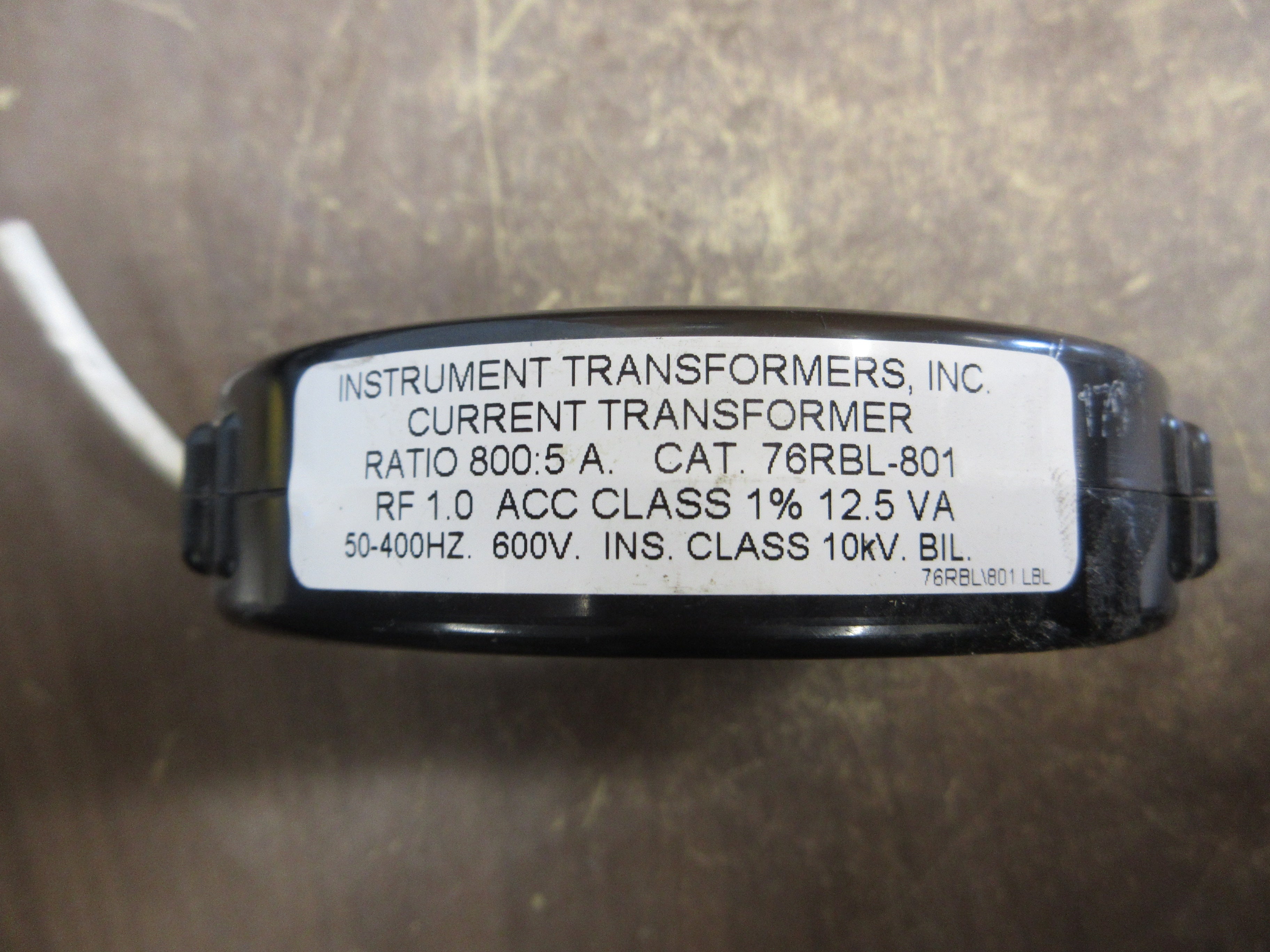Instrument Transformers Current Transformer 76RBL-801 Ratio 800:5A 600V 50-400Hz