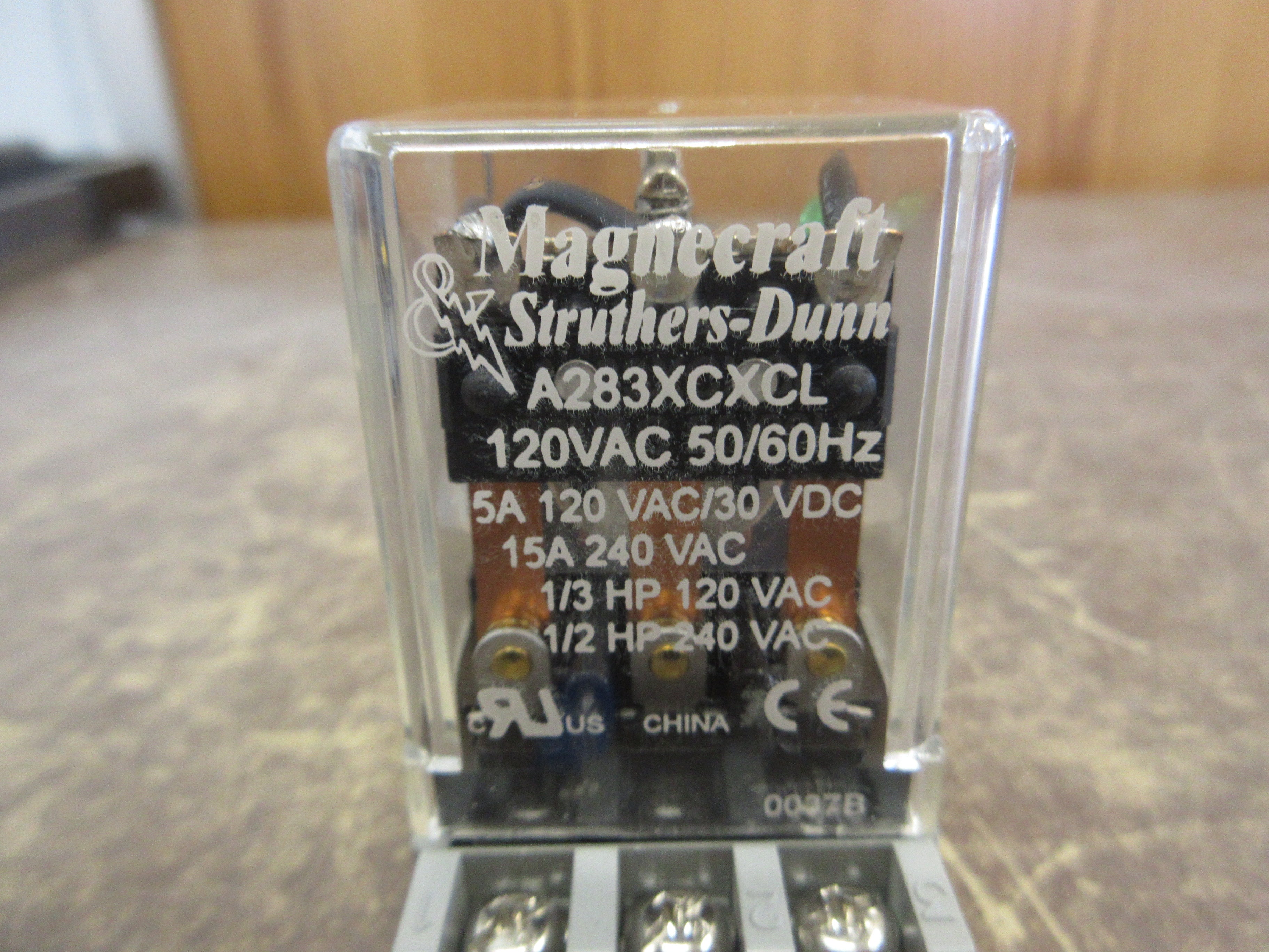 Magnecraft Struthers-Dunn Relay A283XCXCL 120V Coil w/Base *Lot of 2* Used