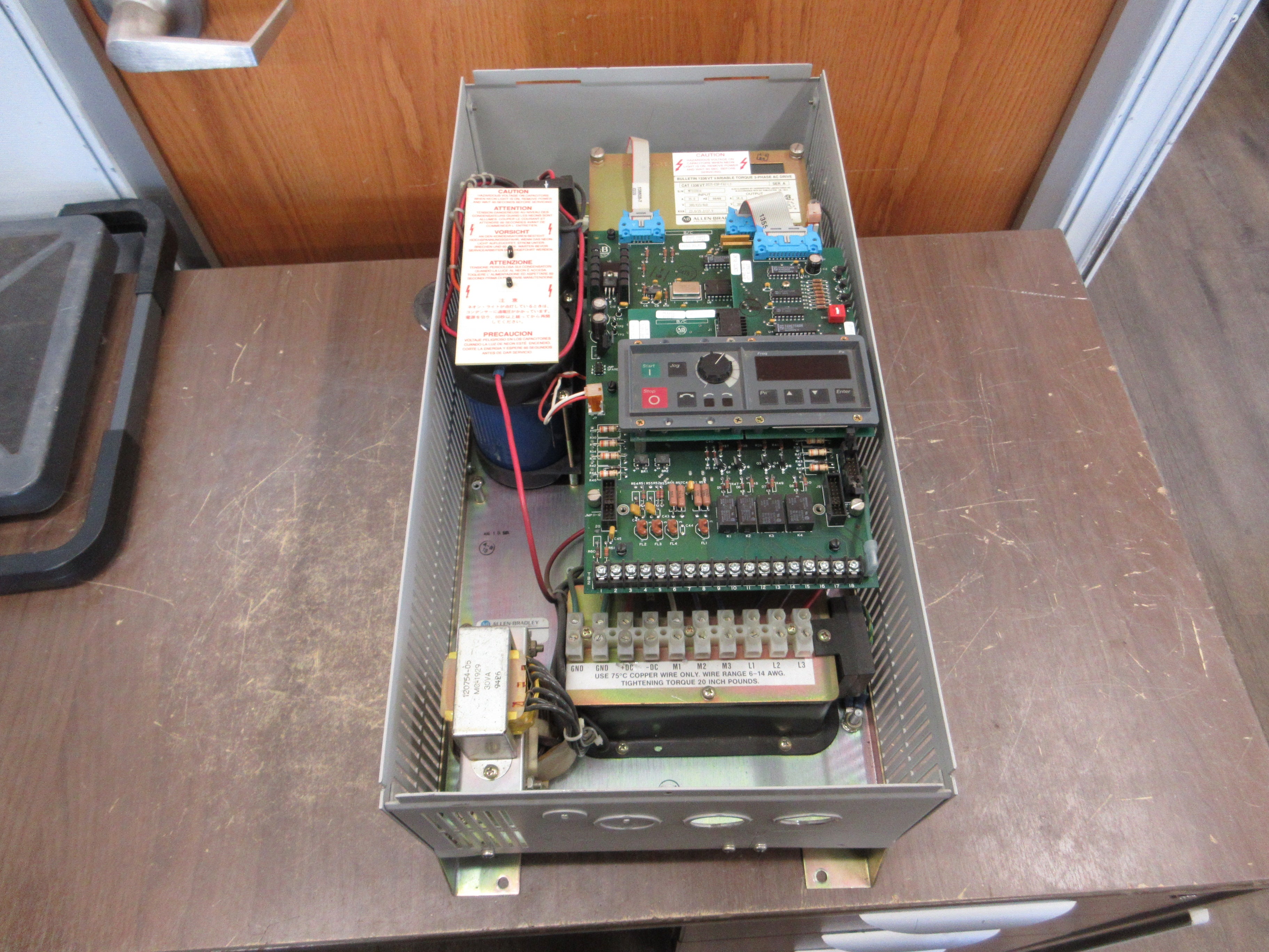 Allen-Bradley 1336VT AC Drive 1336VT-B025-E0P-FA2-L3 Ser. A 25HP Used