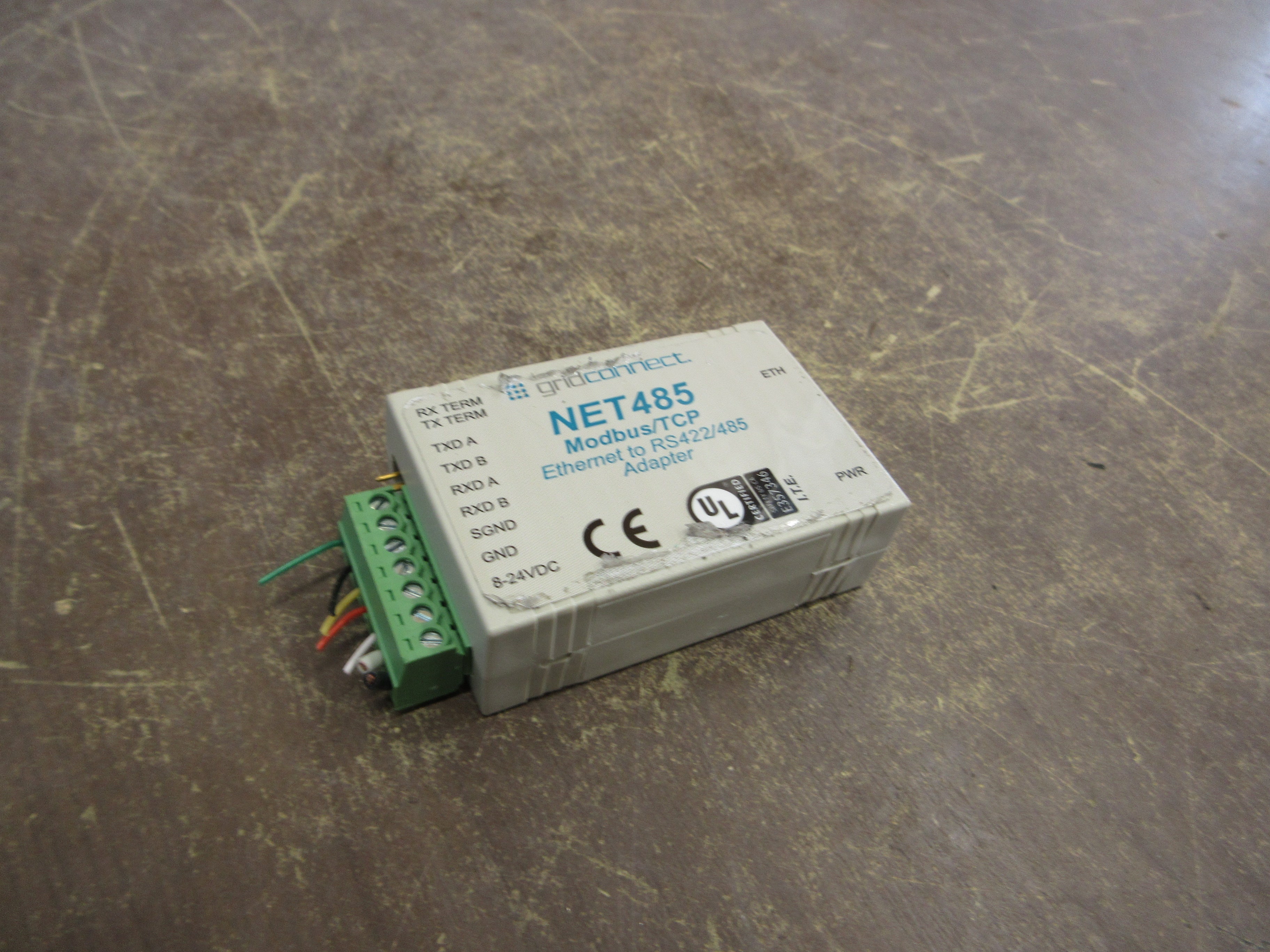 Gridconnect Modbus/TCP Ethernet to RS422/485 Adapter NET485 8-24VDC Used