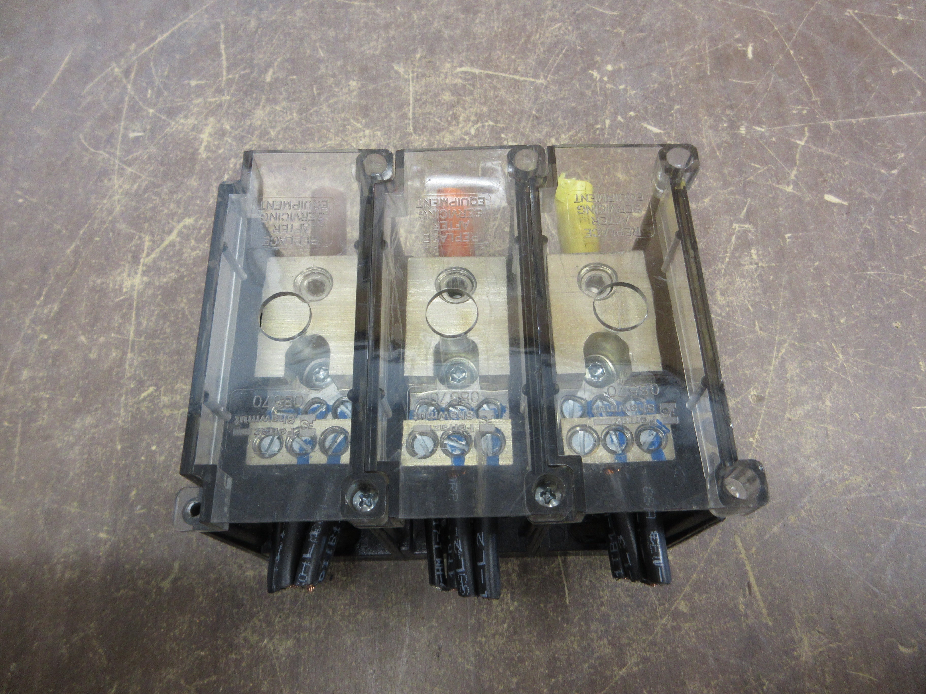 Ferraz Shawmut Power Distribution Block 67563 3P 600V Used