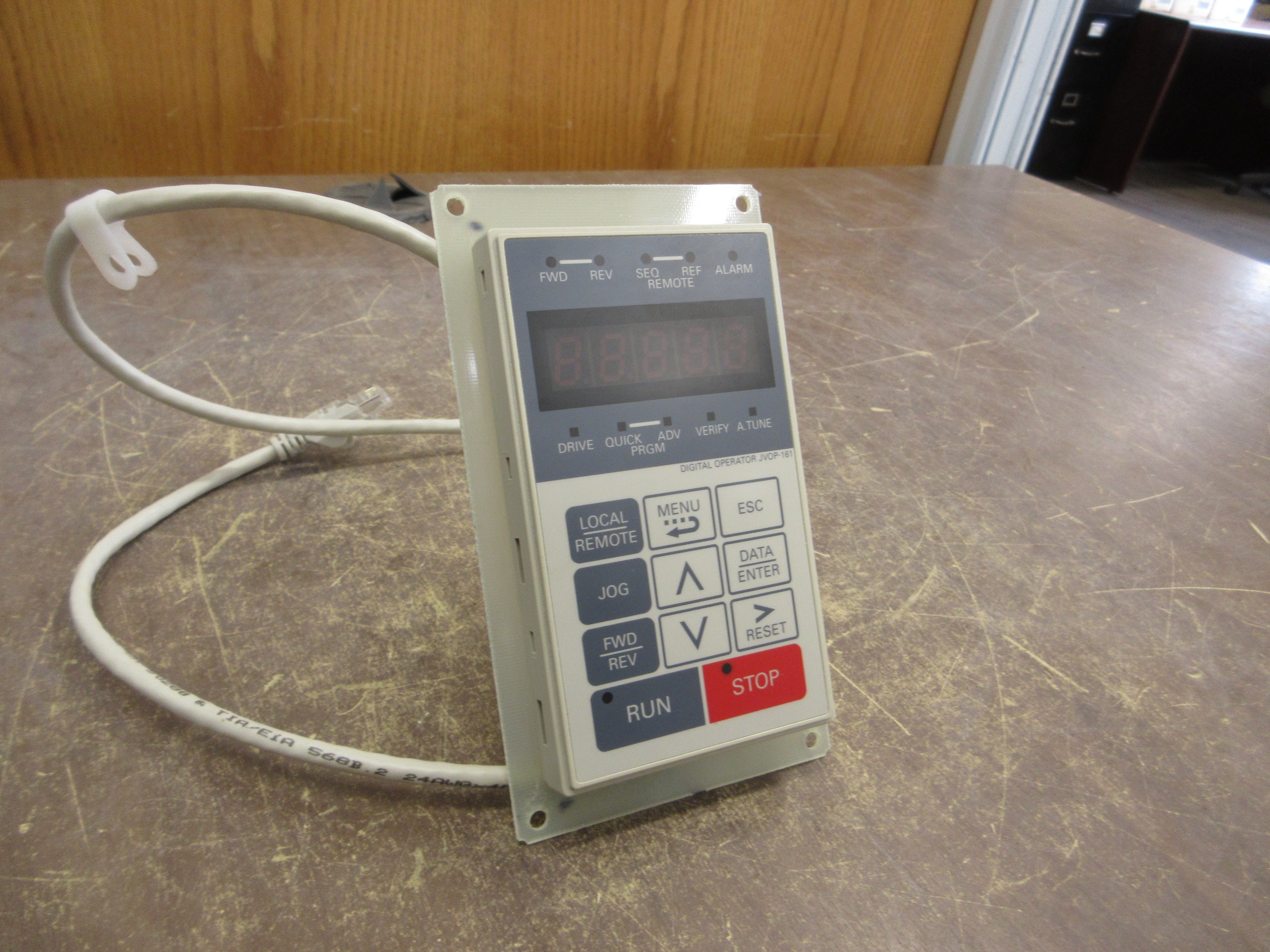 Yaskawa Digital Operator Keypad JVOP-161 w/ Mount Used