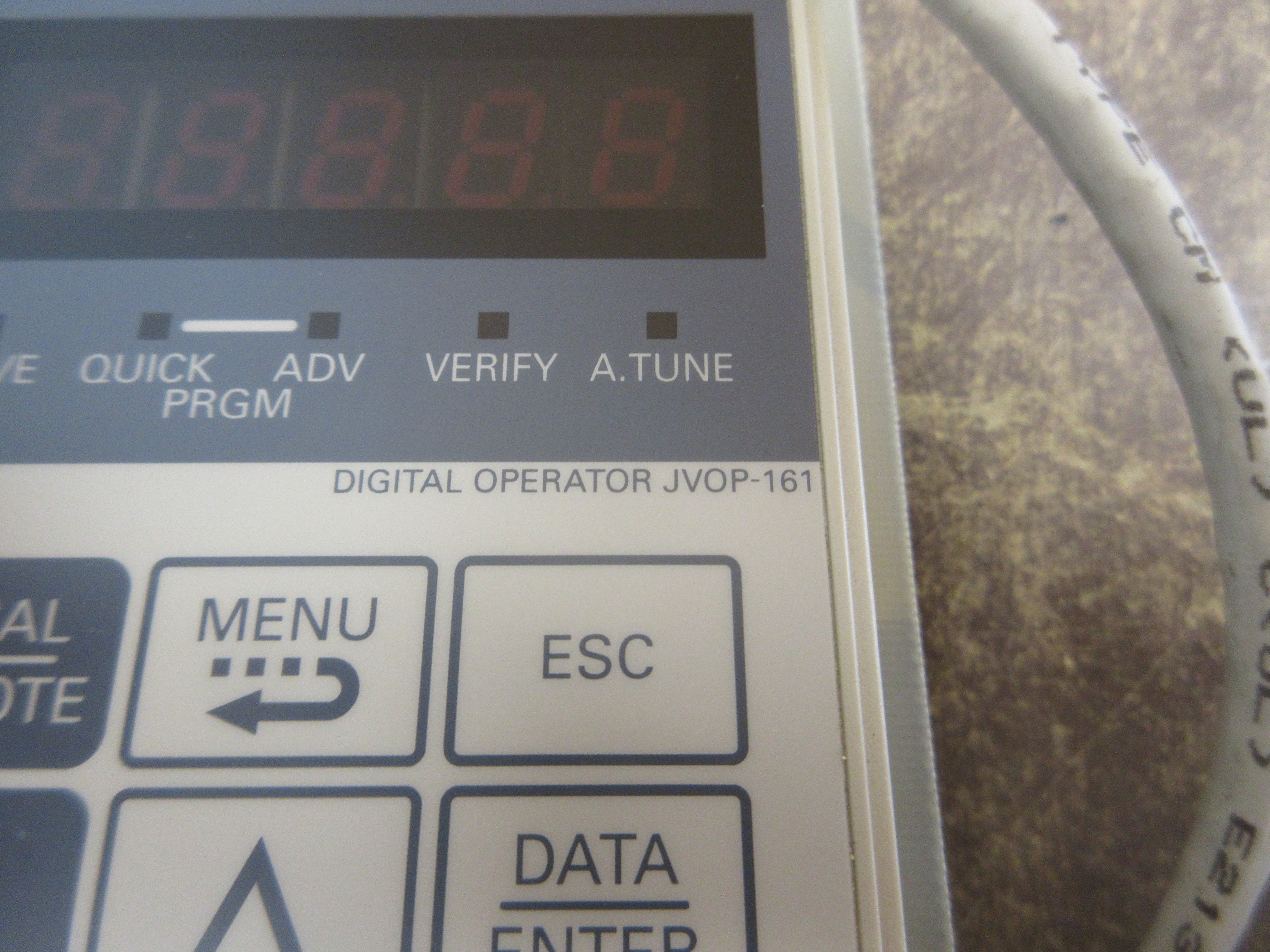 Yaskawa Digital Operator Keypad JVOP-161 w/ Mount Used