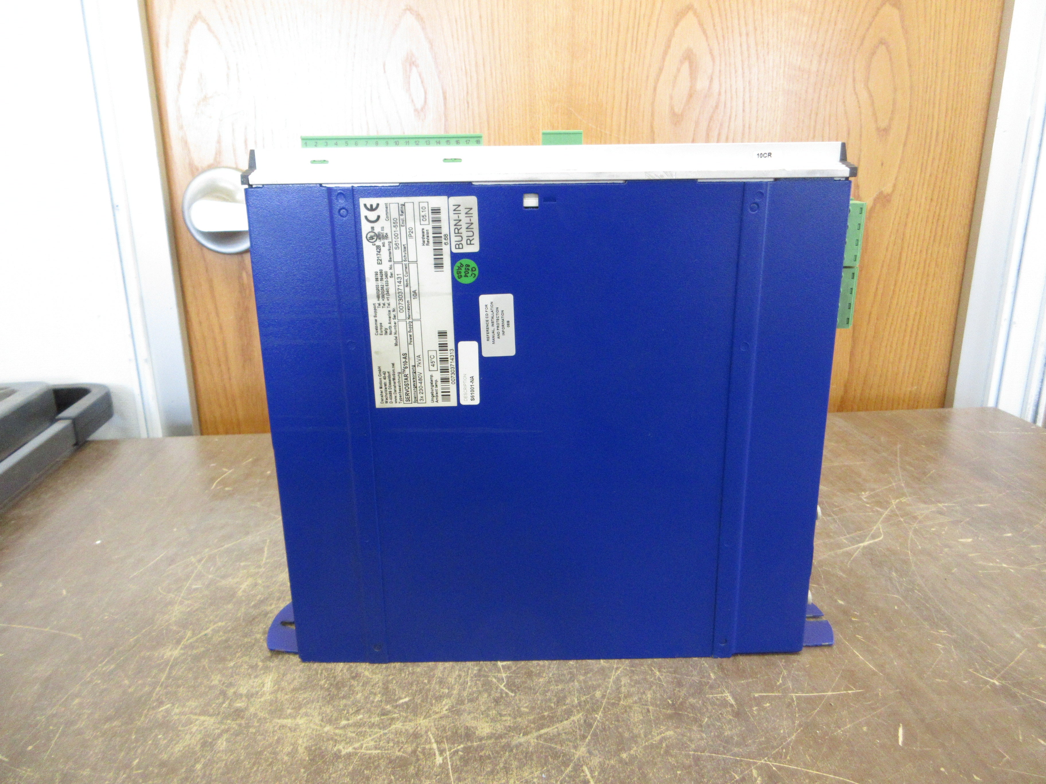 Danaher Motion Servostar 610-AS Servo Drive S61001-550 H/W Rev. 05.10 7kVA Used