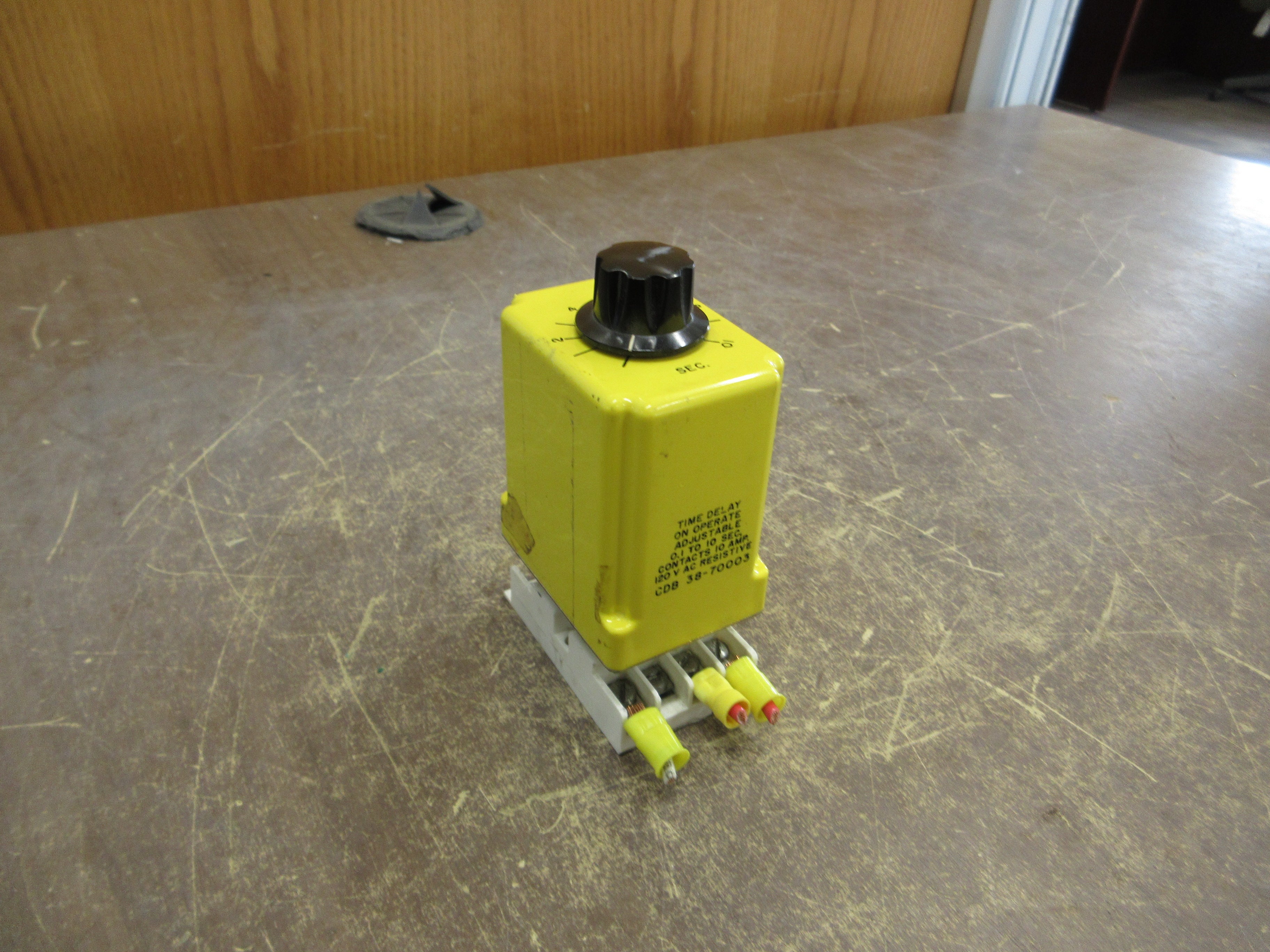 AMF Potter & Brumfield Time Delay Relay CDB 38-70003 Range: 0.1-10 Sec Used