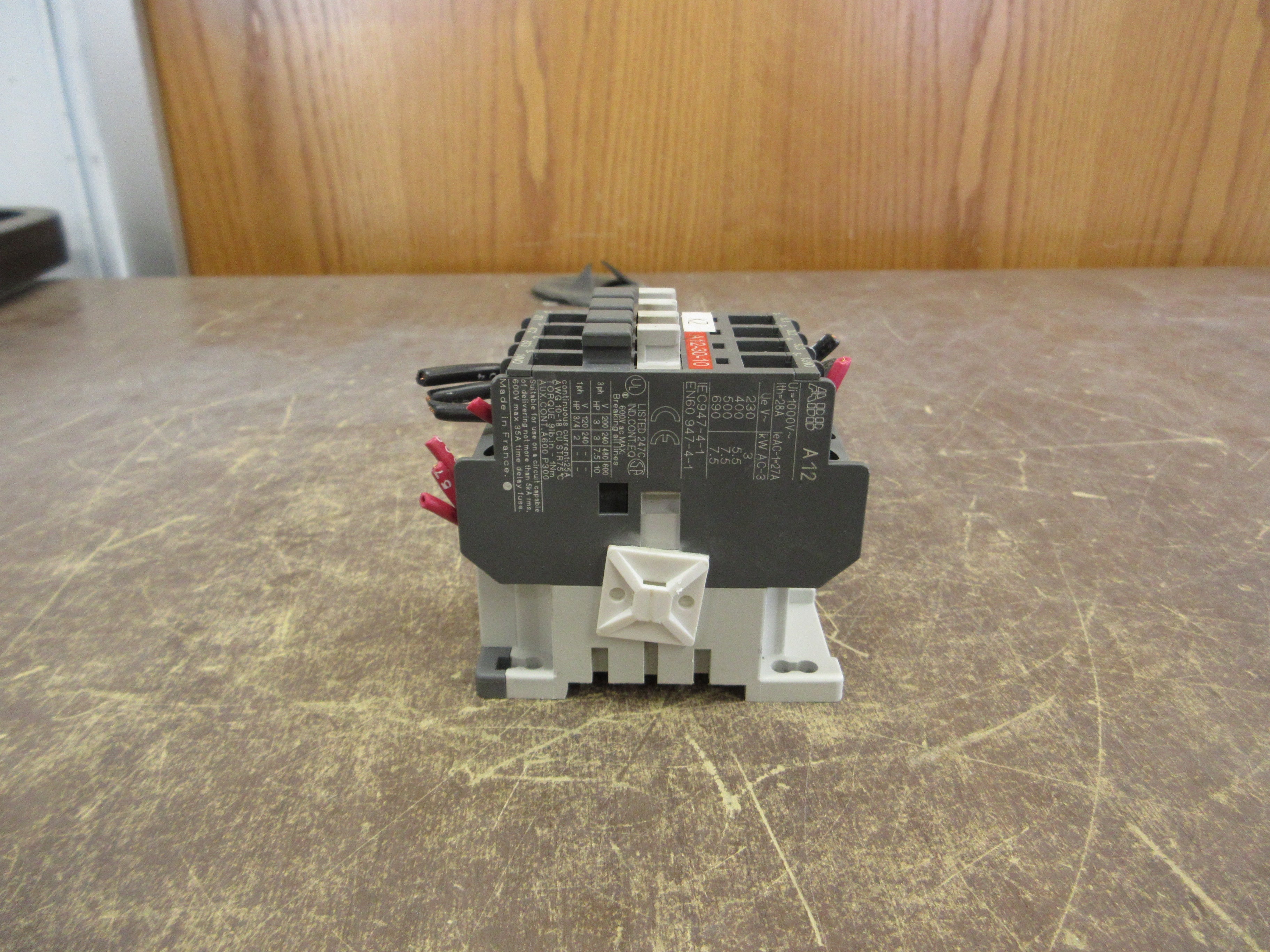 ABB Contactor A12-30-10 24V Coil Used