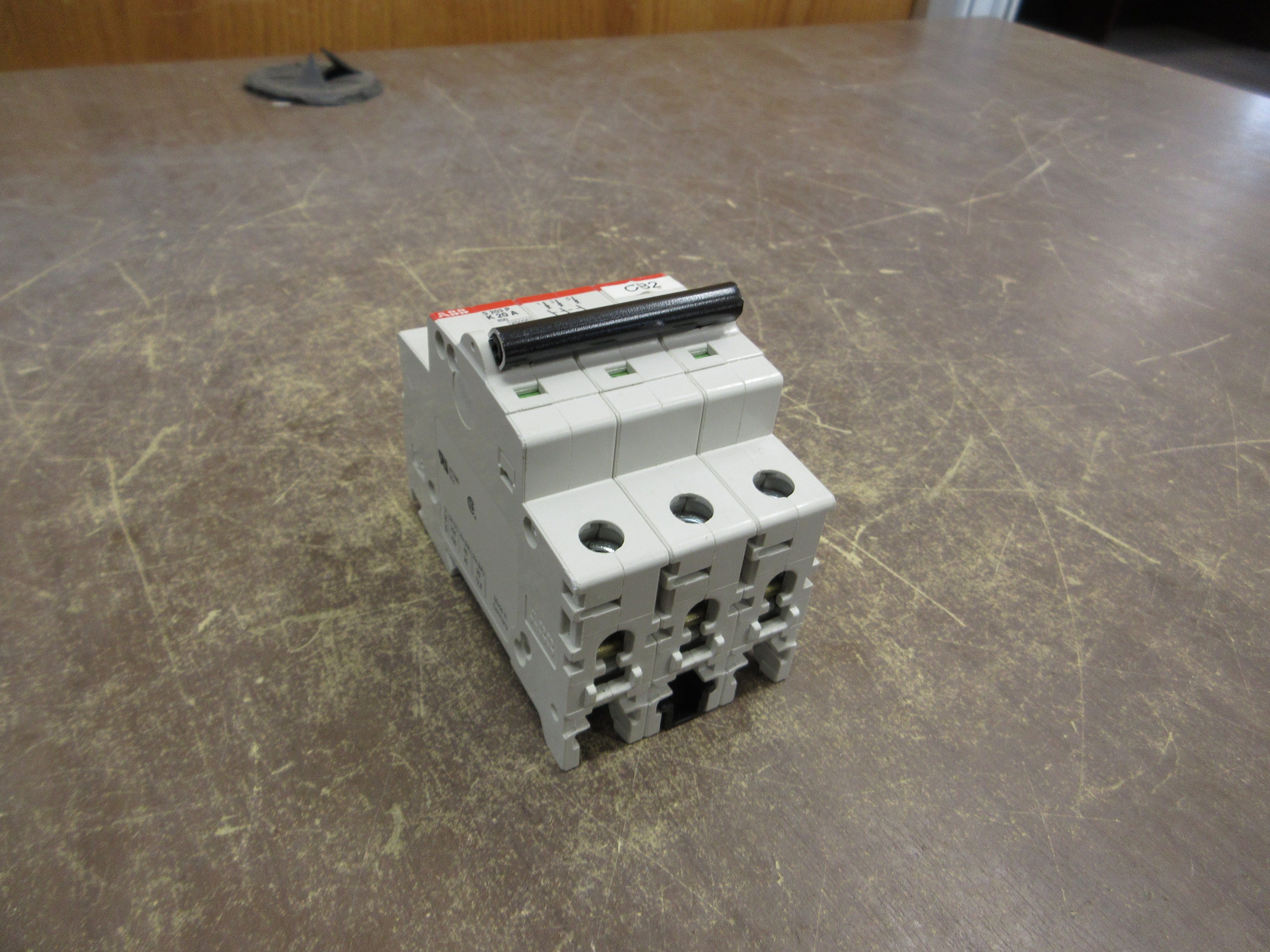 ABB Circuit Breaker S203P-K20A 20A 3P Used