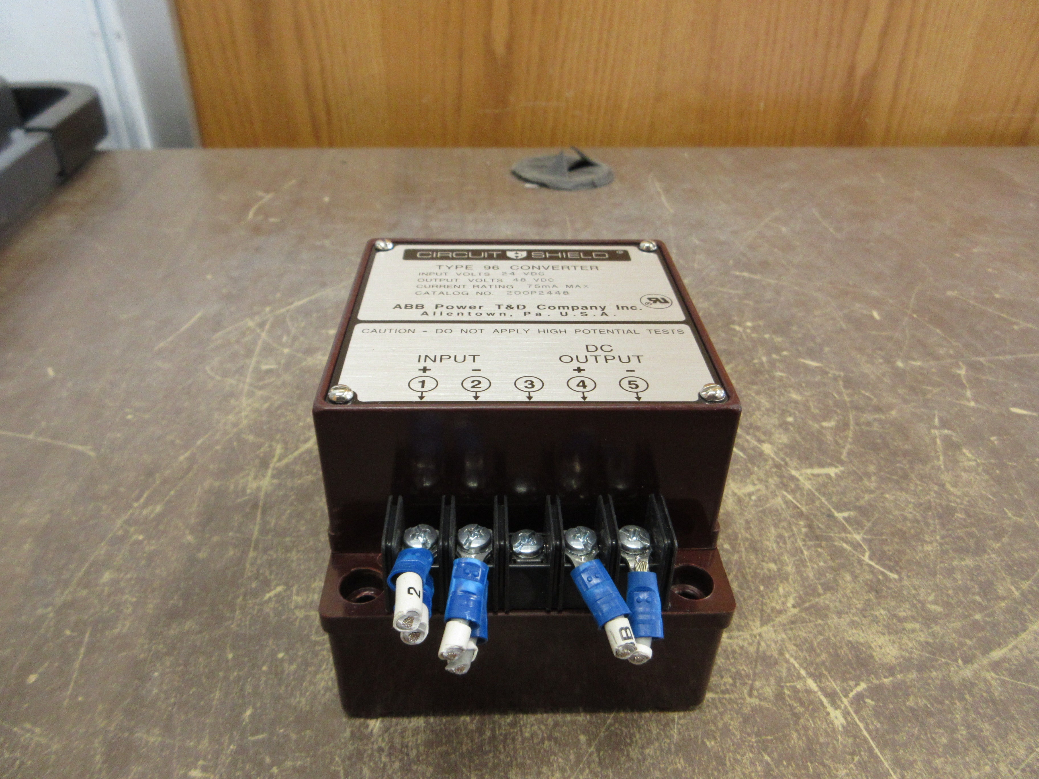 ABB Circuit Shield Type 96 Converter 200P2448 Input: 24VDC Output: 48VDC 75mA