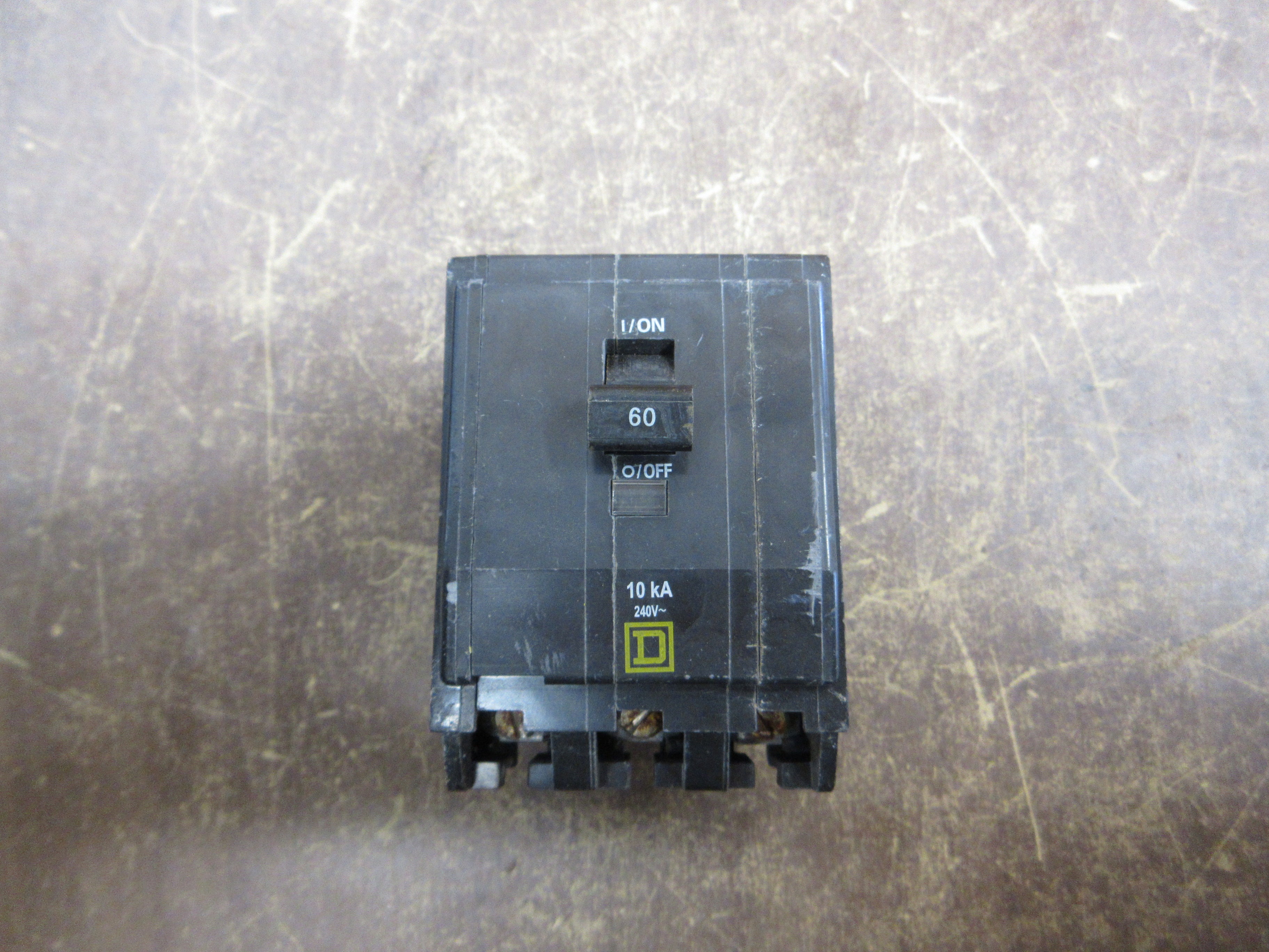 Square D Clip-On Circuit Breaker QO360 60A 240V 3P Used