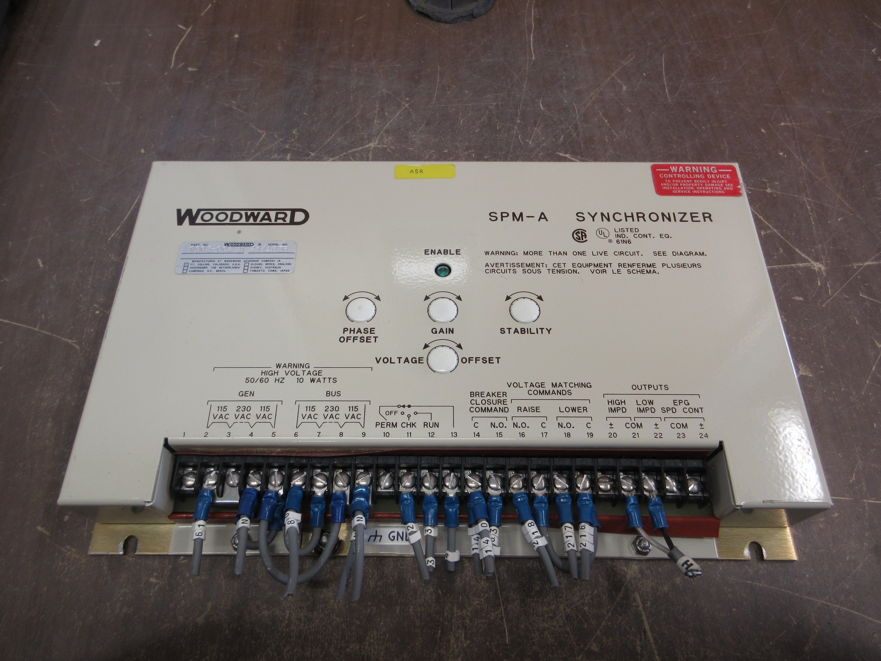 Woodward SPM-A Synchronizer 9905-002 M Used