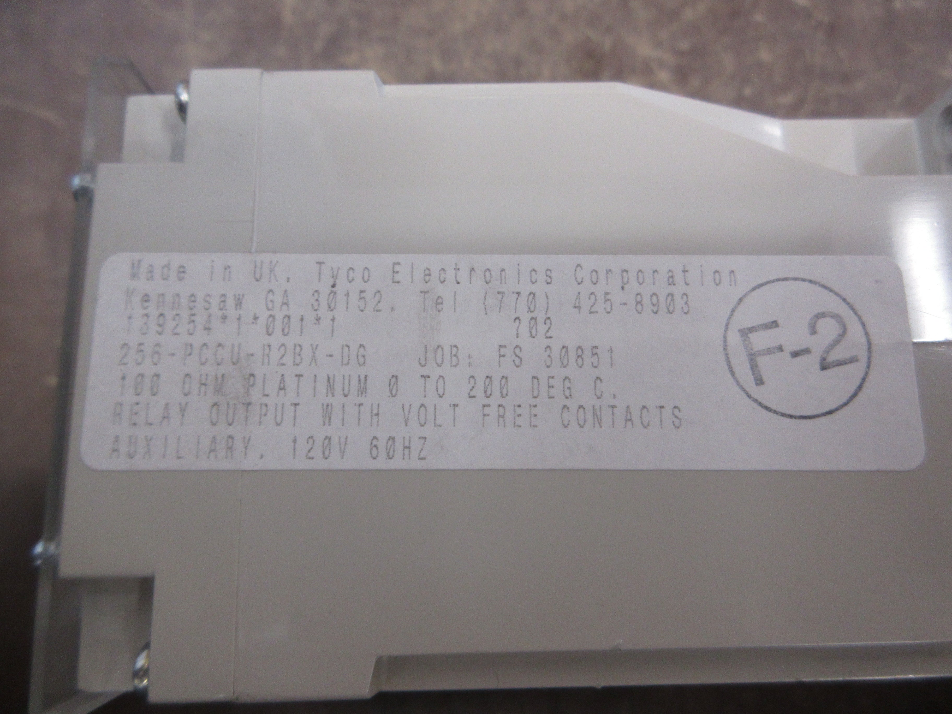 Crompton Temperature Relay 256-PCCU-R2BX-DG Range: 0-200°C RTD: 100 ohm Platinum