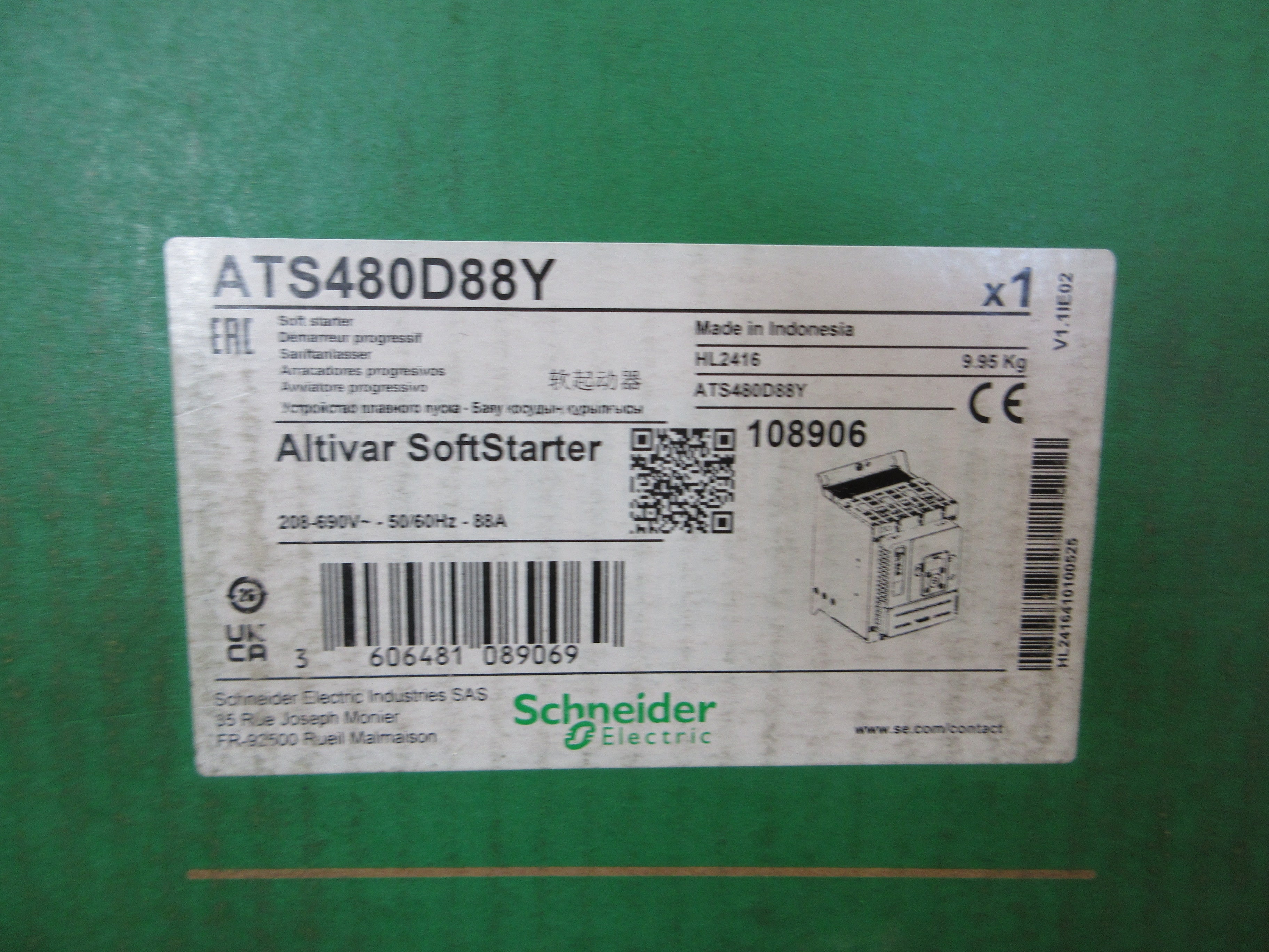 Schneider Electric Altivar Soft Start ATS480D88Y 208-690V 50/60Hz New Surplus