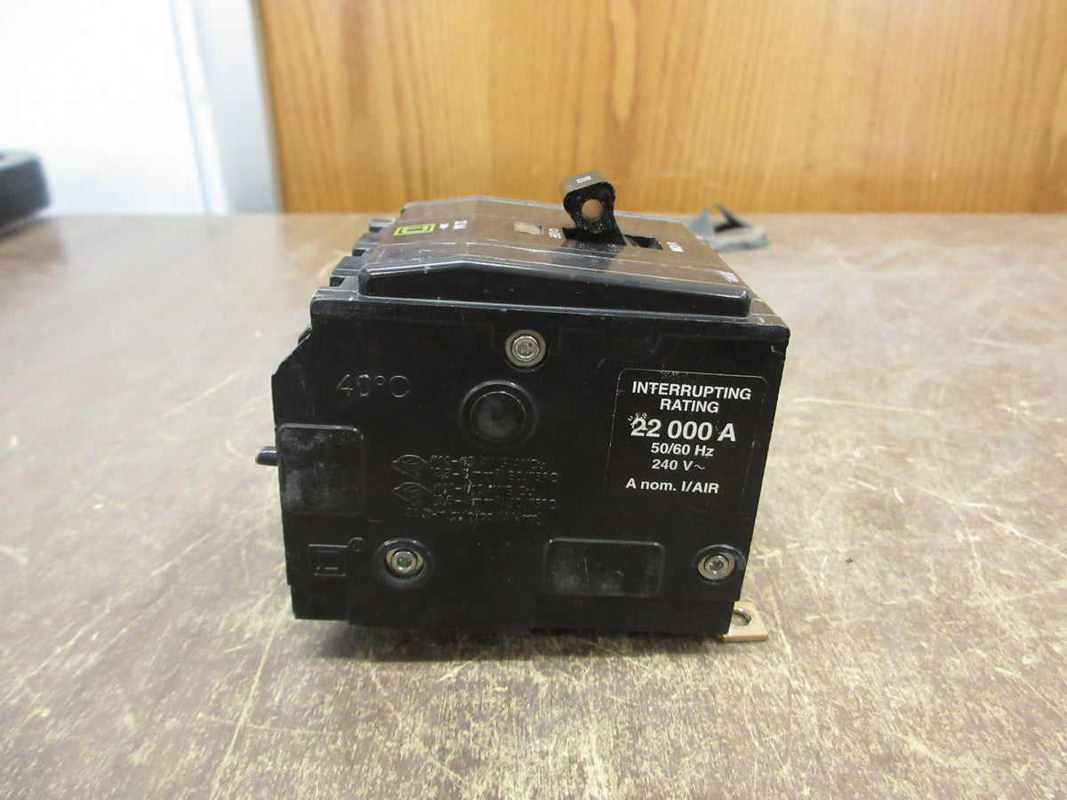 Square D Bolt-On Circuit Breaker QOB320VH 20A 240V 22kA *No Bolts* Used