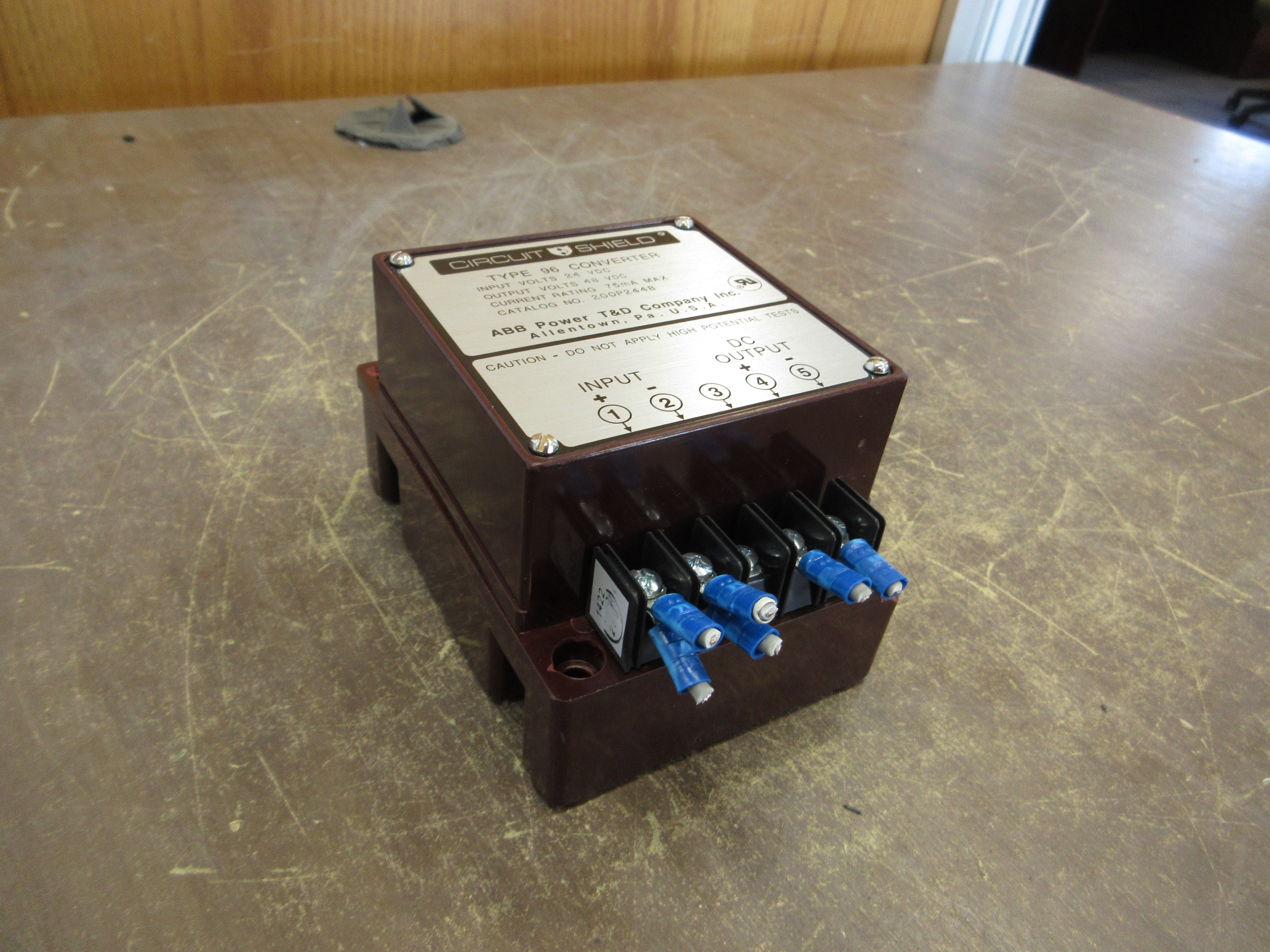ABB Circuit Shield Type 96 Converter 200P2448 Input: 24VDC Output: 48VDC 75mA