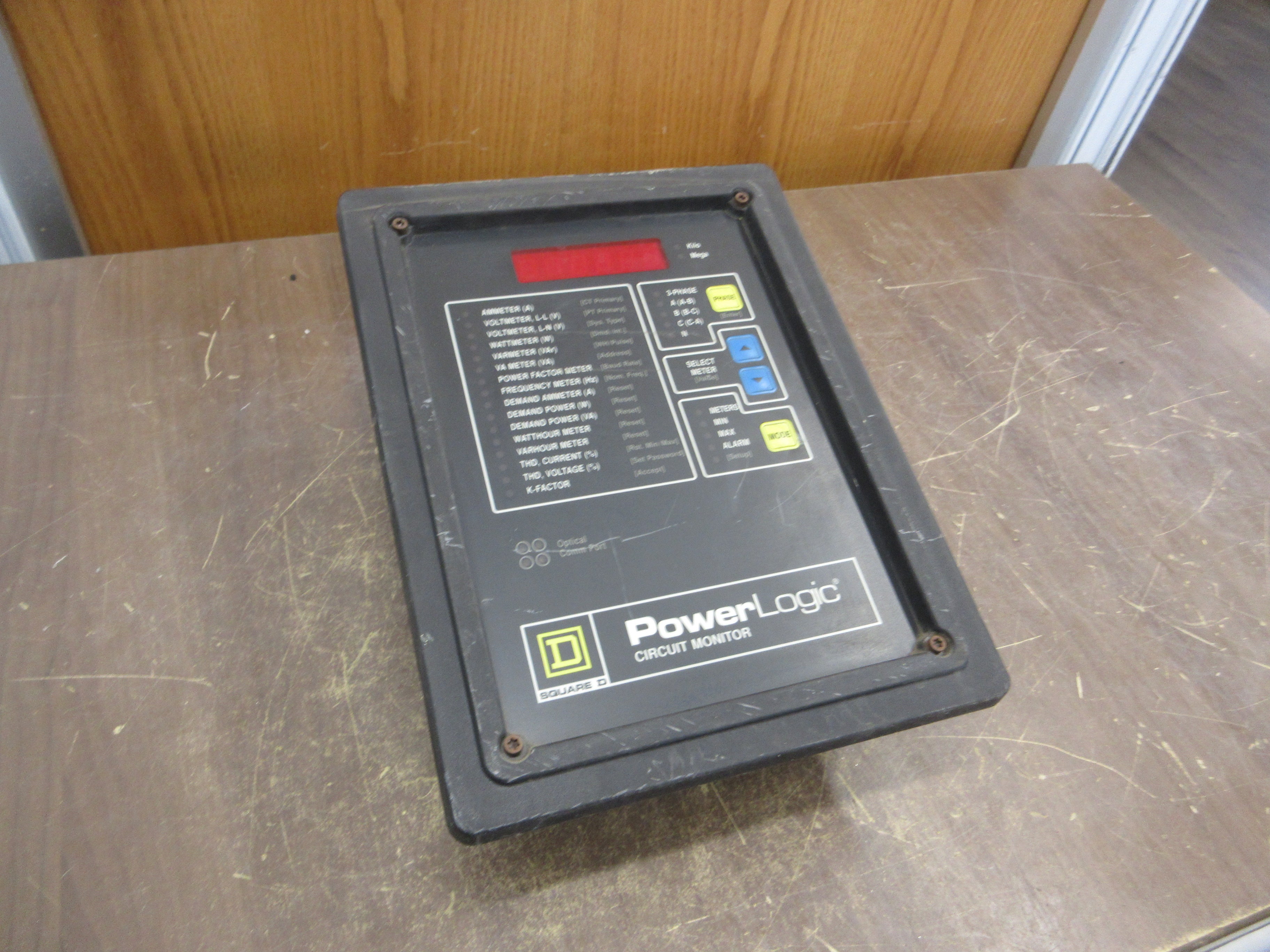 Square D PowerLogic Circuit Monitor 3020 CM-2150 w/ 3020 IOM-11 Module Used