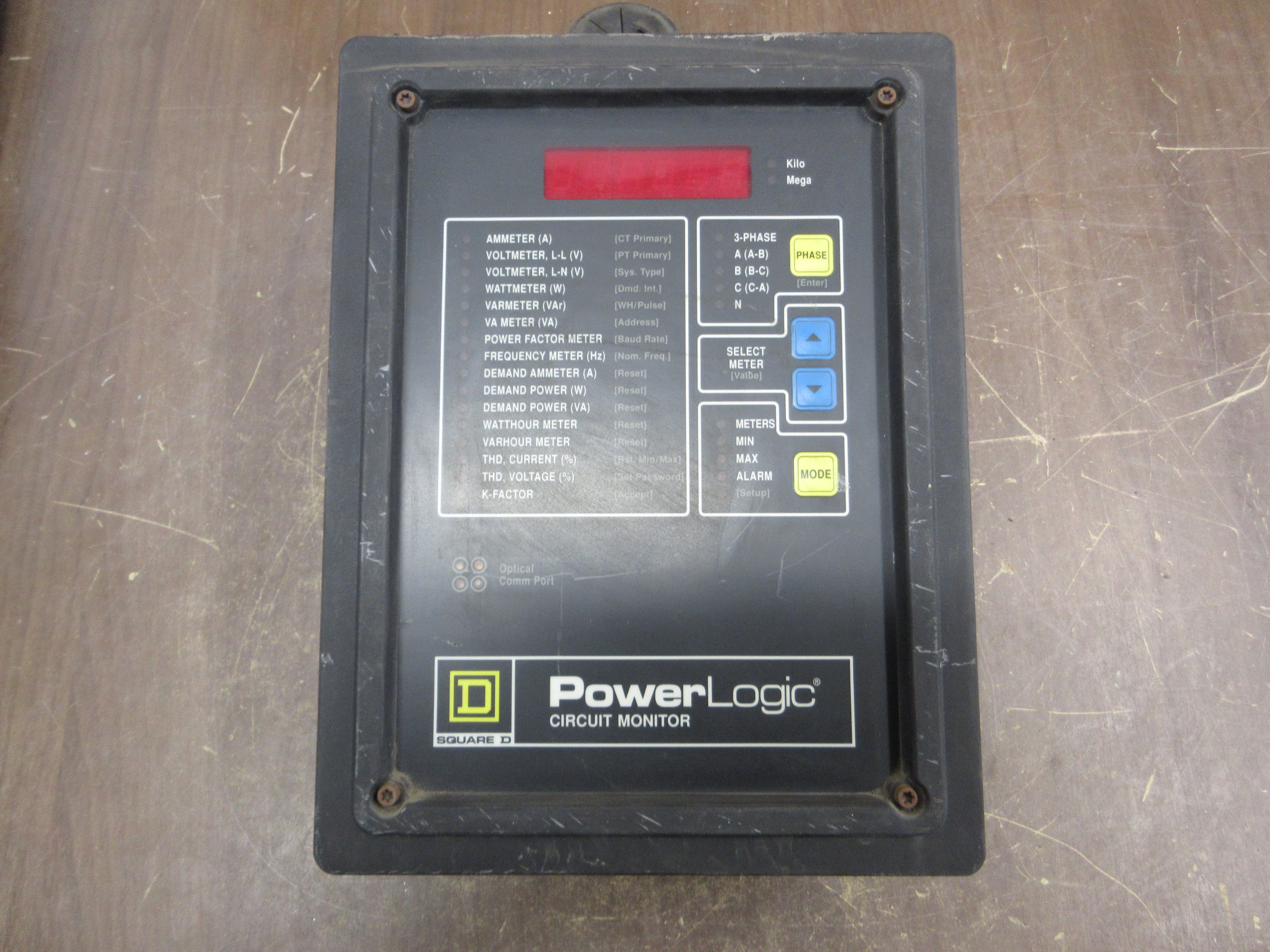 Square D PowerLogic Circuit Monitor 3020 CM-2150 w/ 3020 IOM-11 Module Used