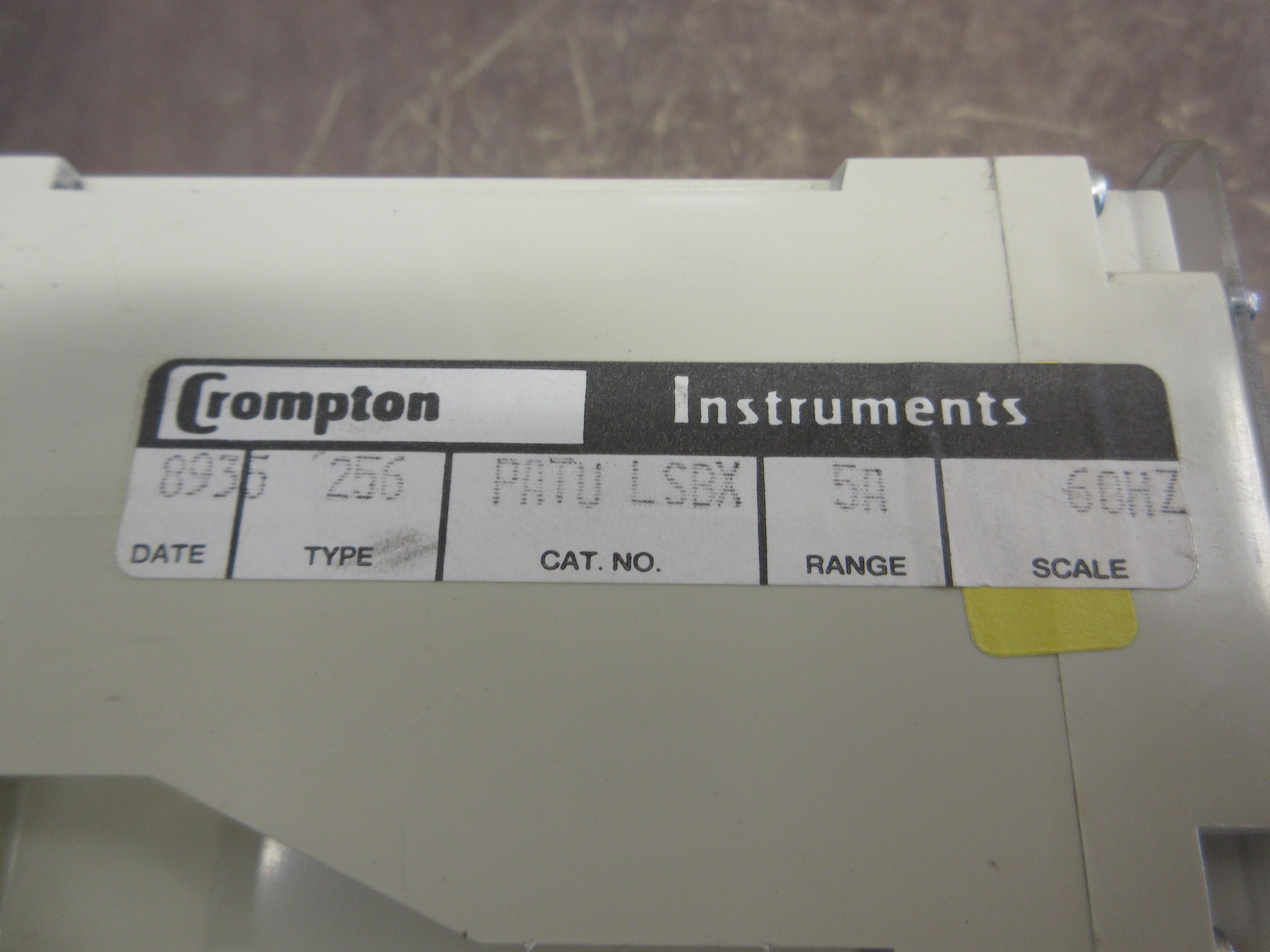 Crompton Protector Relay 256-PATU-LSBX 120V 5A 60Hz Used