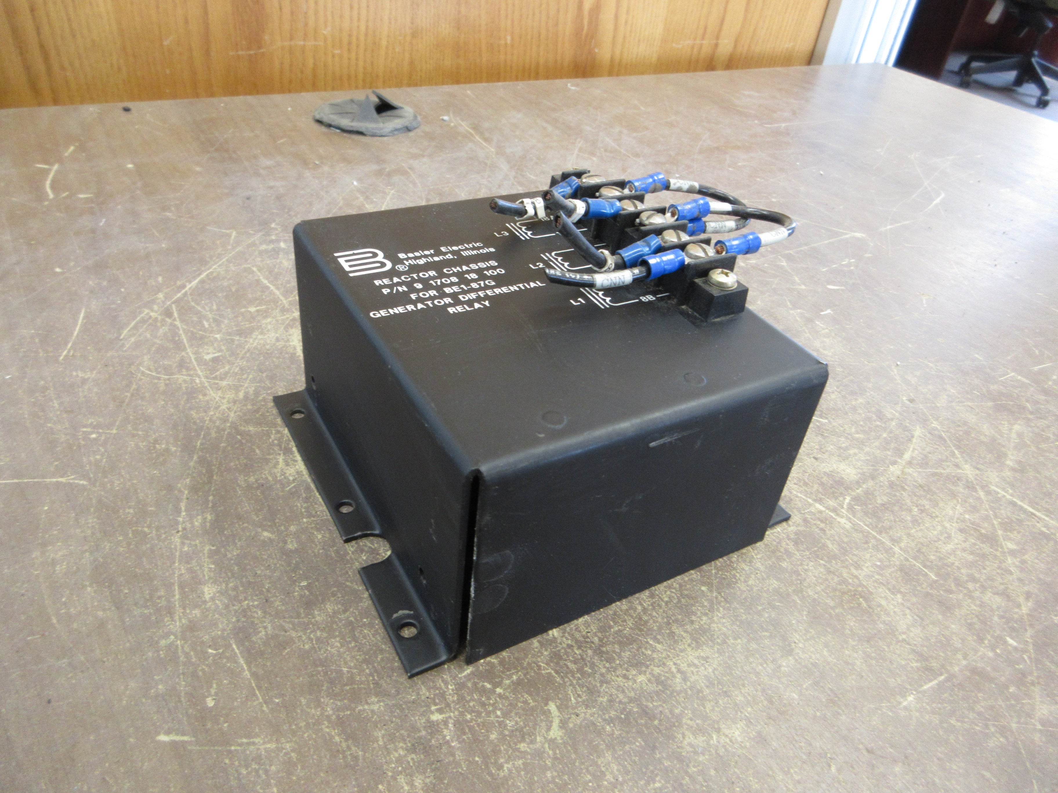 Basler Electric Reactor Chassis 9 1708 18 100 For BE1-87G Relay Used