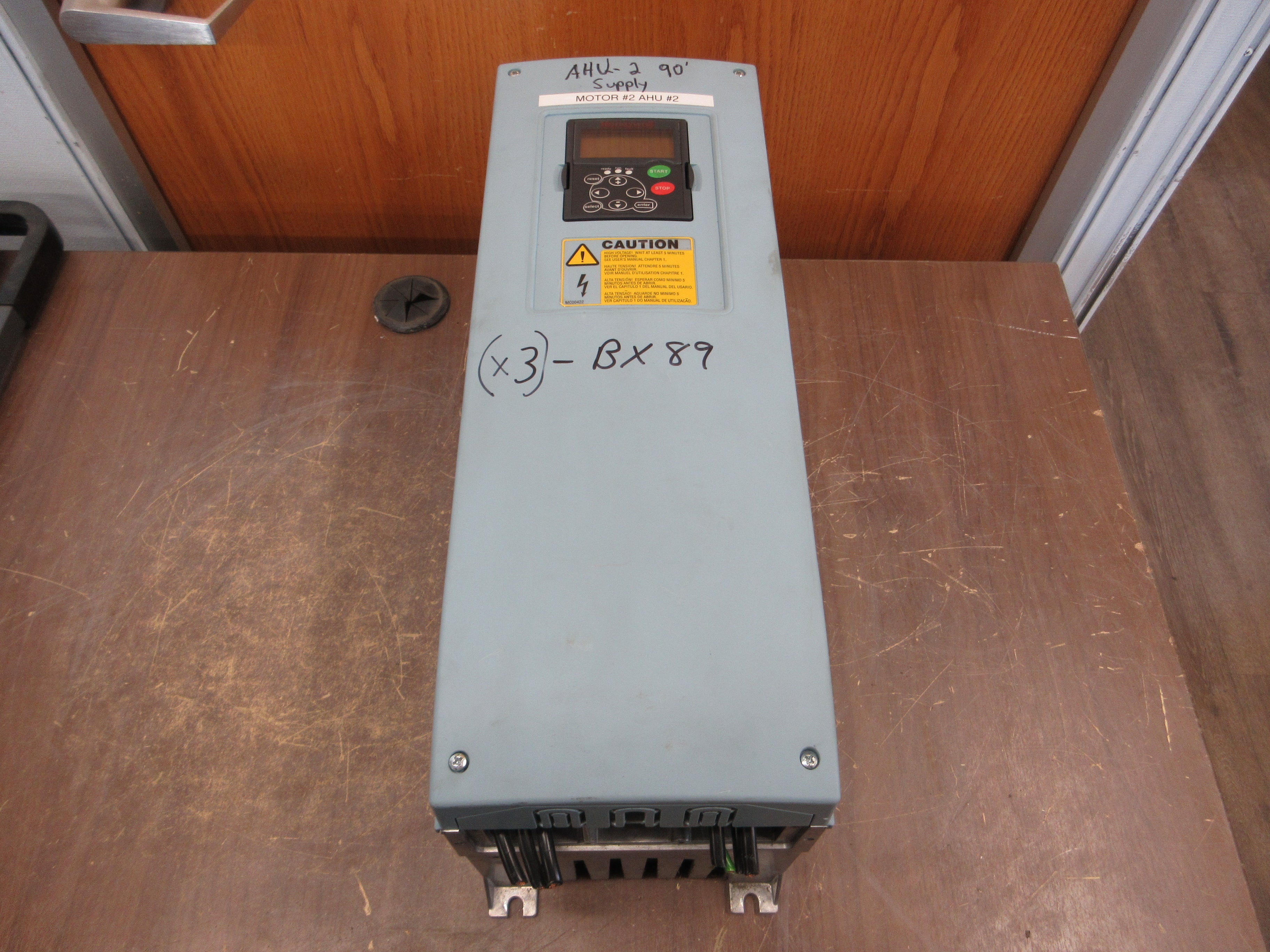 Honeywell AC Drive PA006122H1SSS 20HP 3Ph w/ Keypad Used