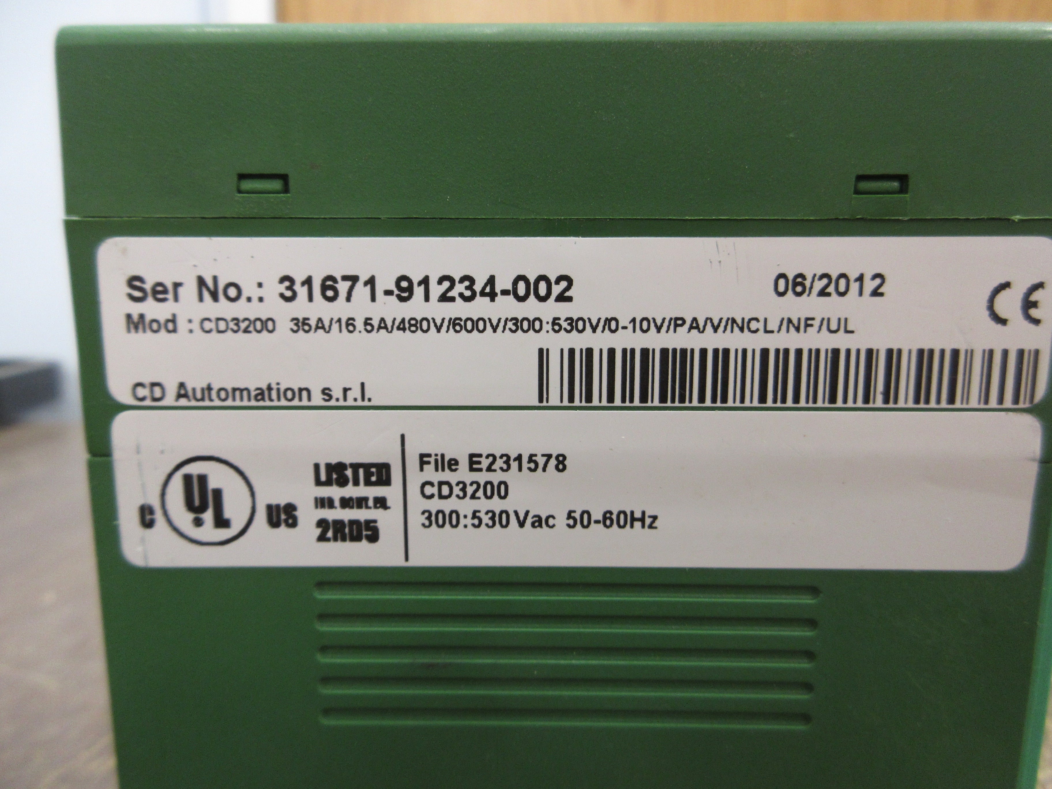 CD Automation Solid State Switch w/ Thyristor Module CD3000S-1PH / CD3200 600V