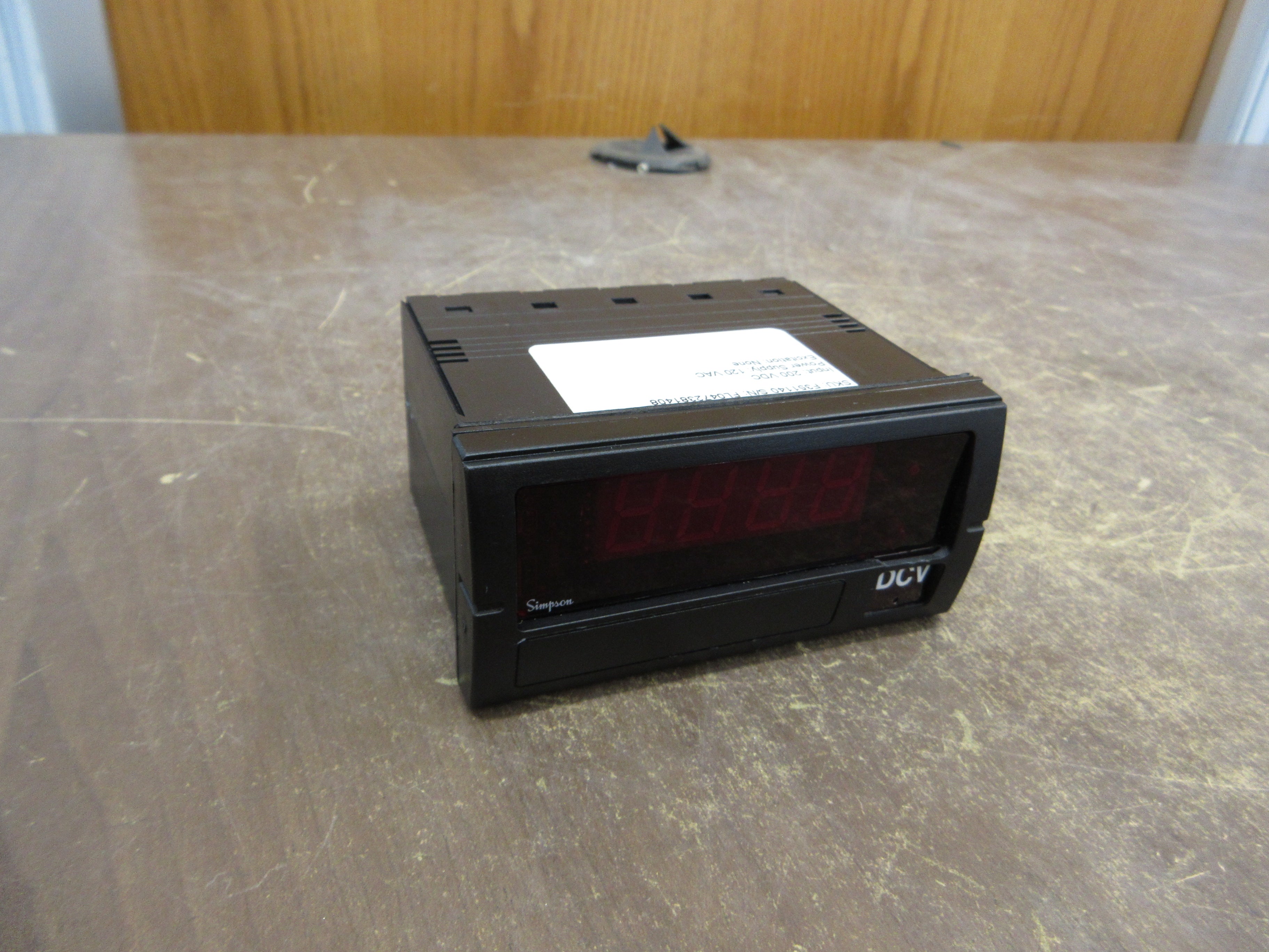 Simpson Panel Meter F451110 Input: 200mV DC New Surplus