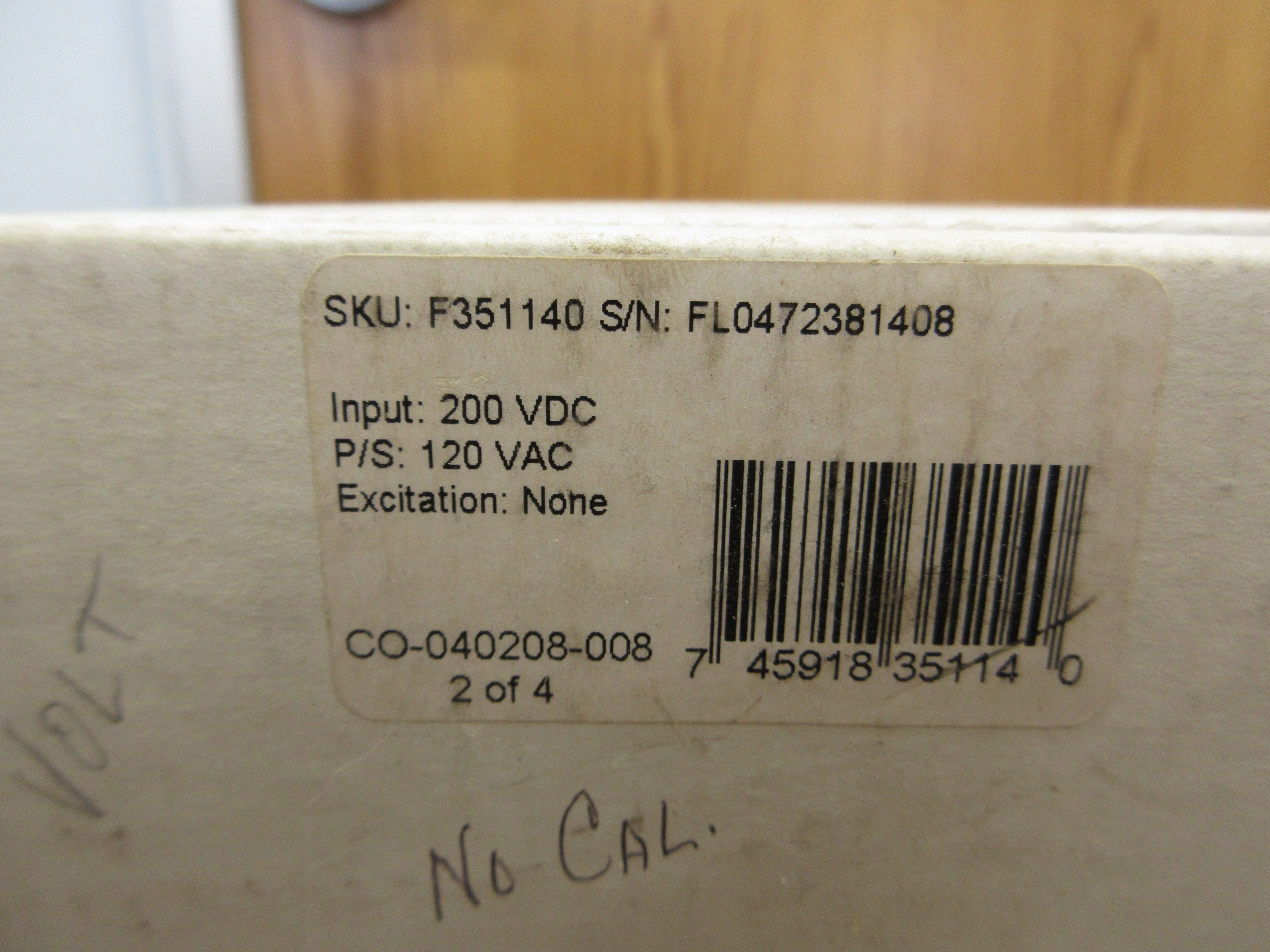 Simpson Panel Meter F451110 Input: 200mV DC New Surplus