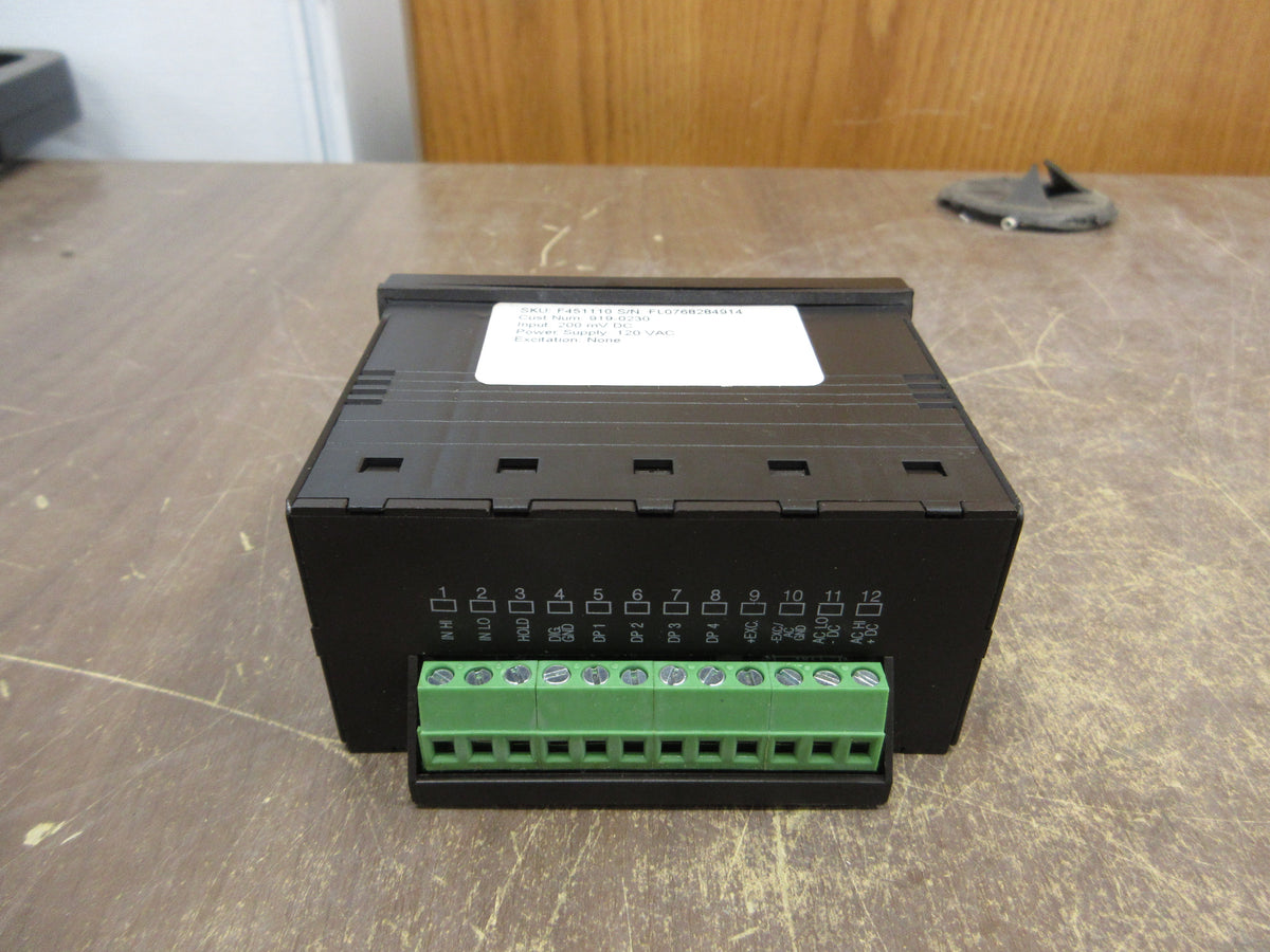 Simpson Panel Meter F451110 Input: 200mV DC New Surplus