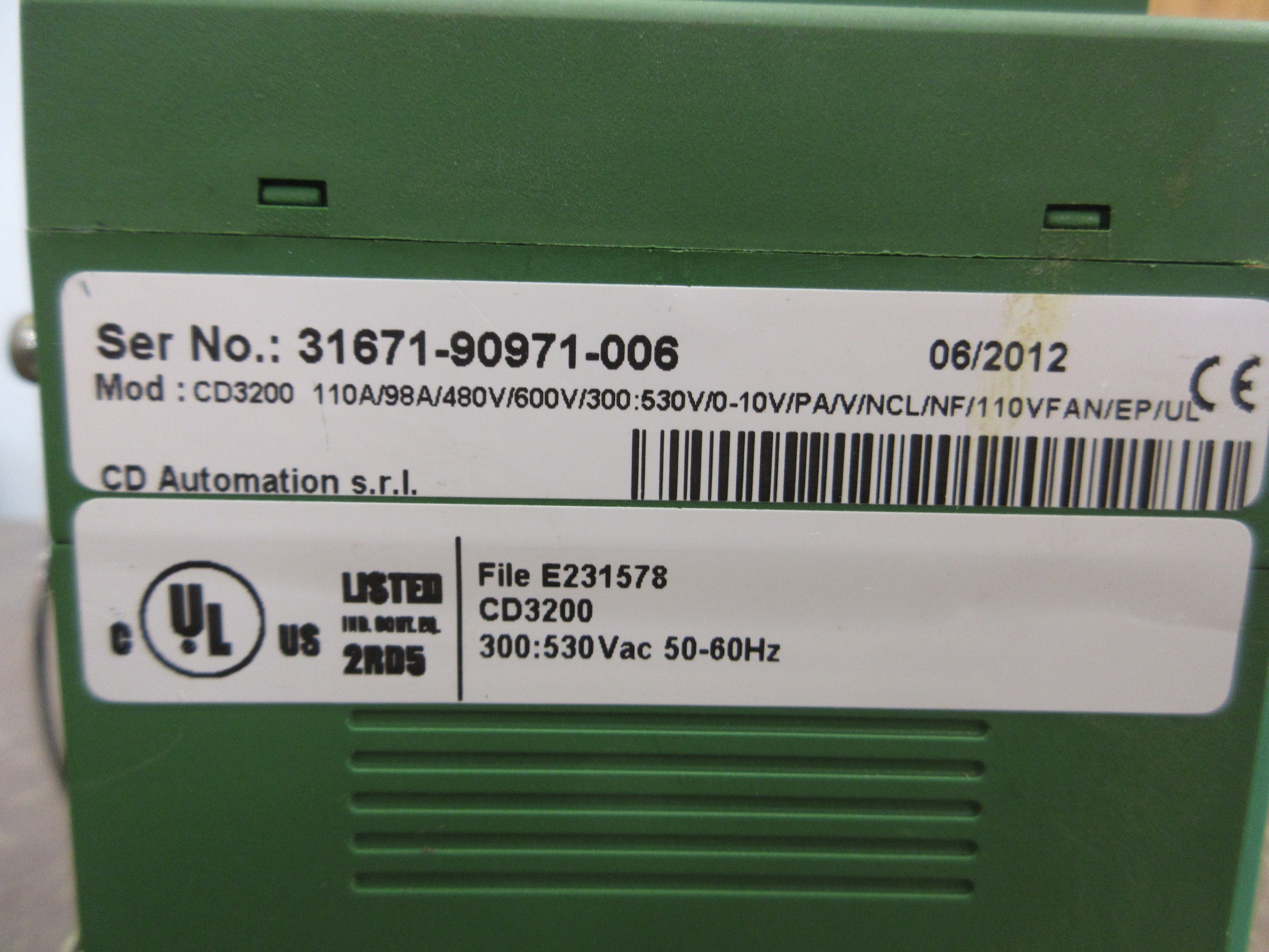 CD Automation Solid State Switch w/ Thyristor Module CD3000S-1PH / CD3200 Used