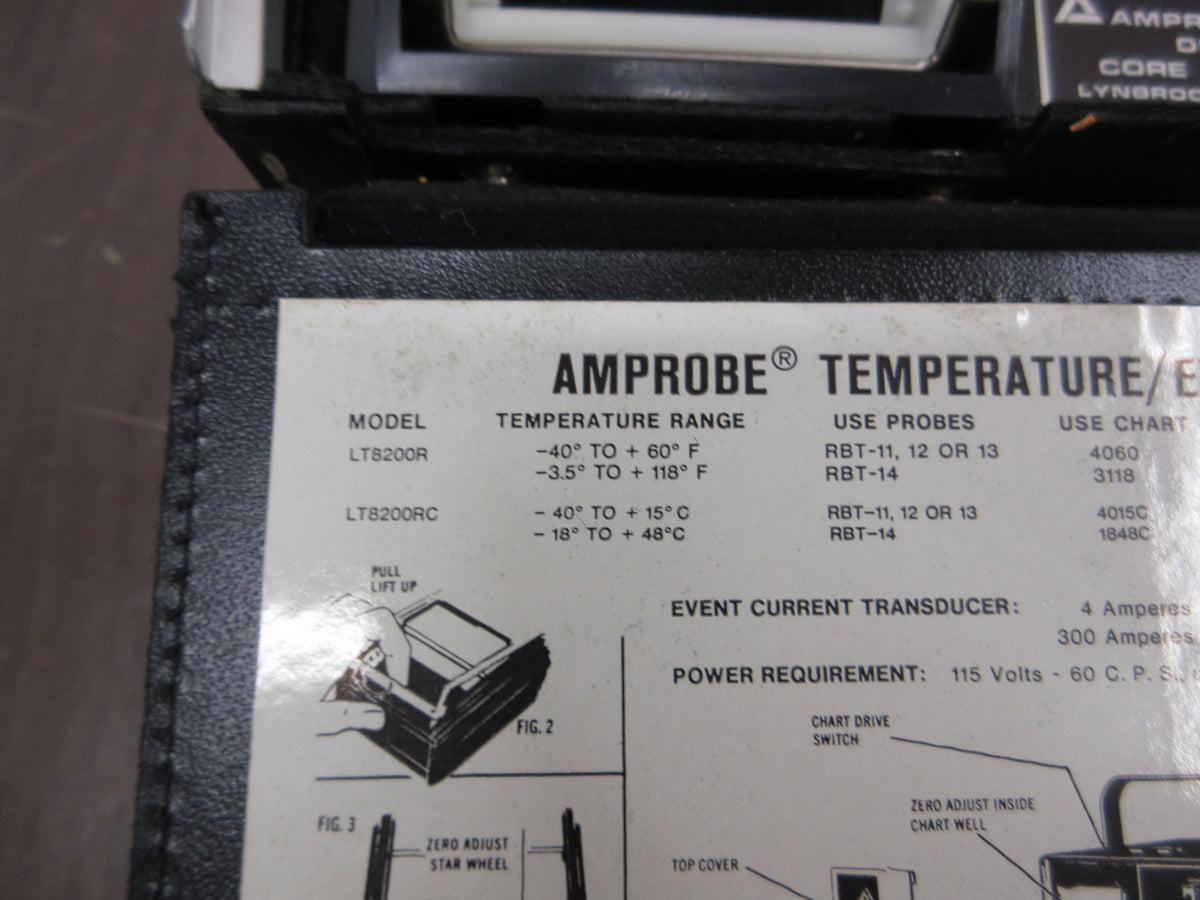 Amprobe Temperature / Event Recorder LT8200R Range: -3.5°-118°F, -40°-60°F Used