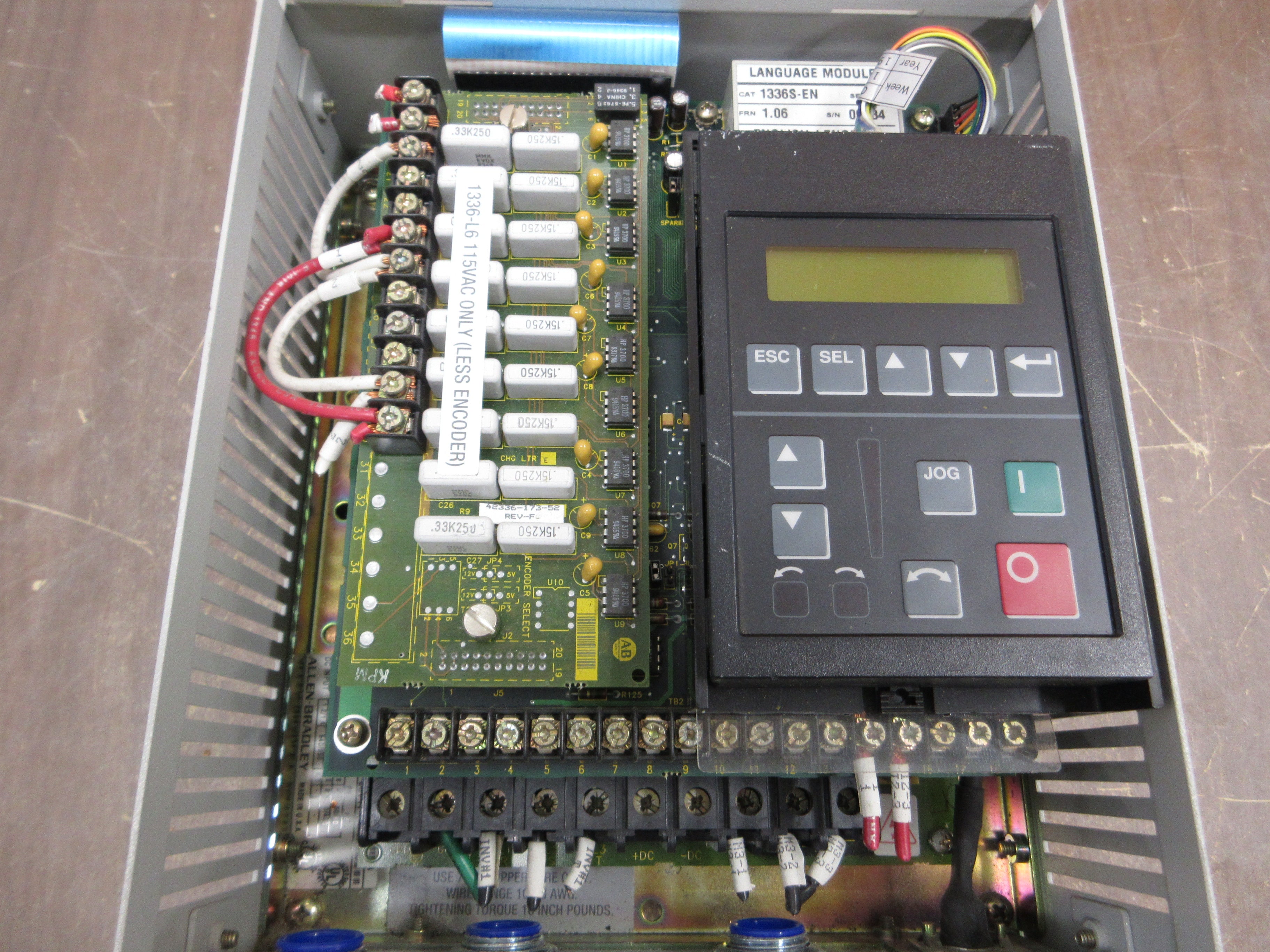 Allen-Bradley 1336 Plus AC Drive 1336S-BRF10-AN-EN-HA2-L6 Ser. A FRN: 1.06 Used